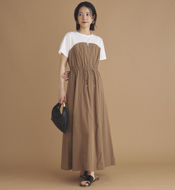 Doux archives「カットドッキングドロストワンピース」|ワンピース|