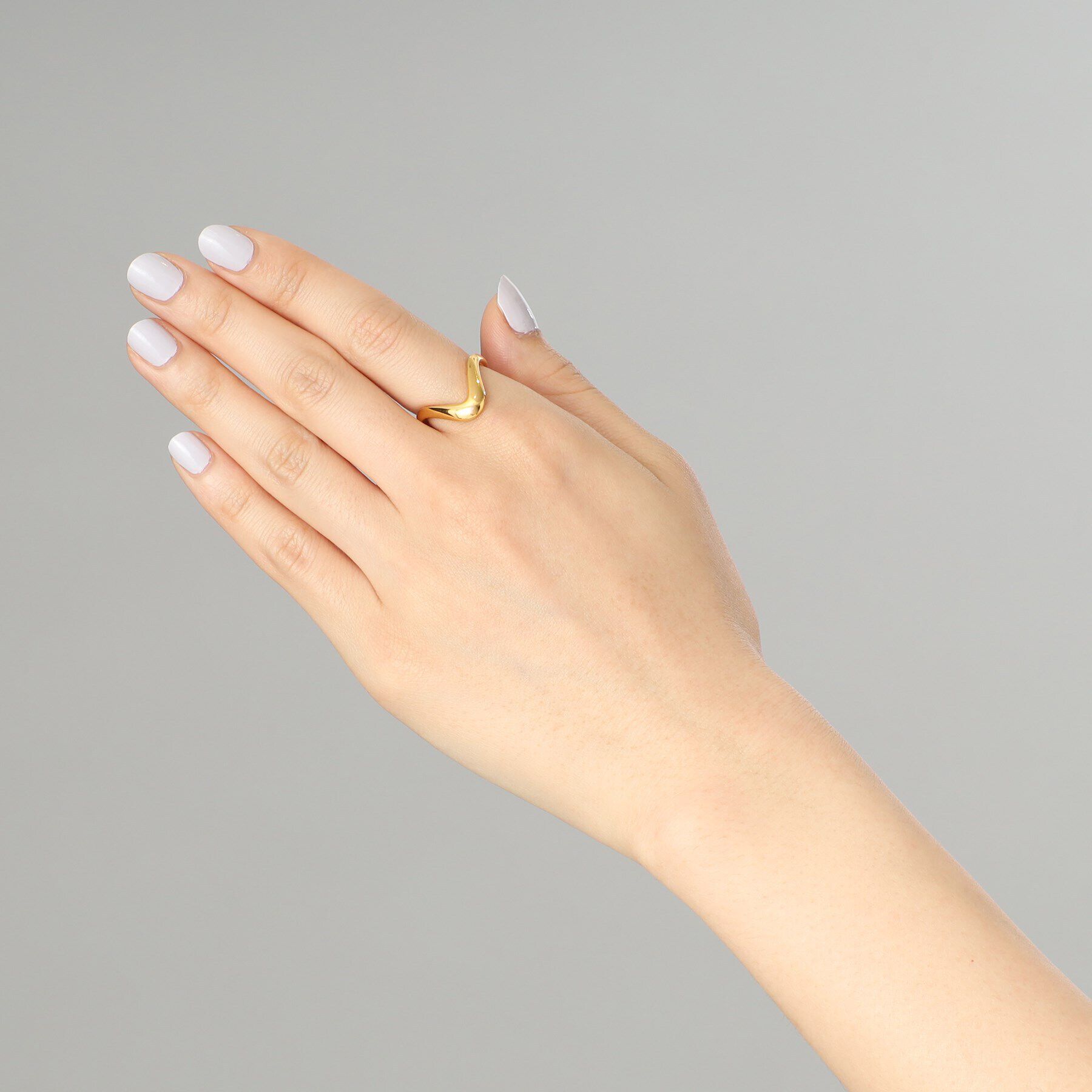 COCOSHNIK ONKITSCH「シルバー ニュアンスリング ドリップ GP」|リング|