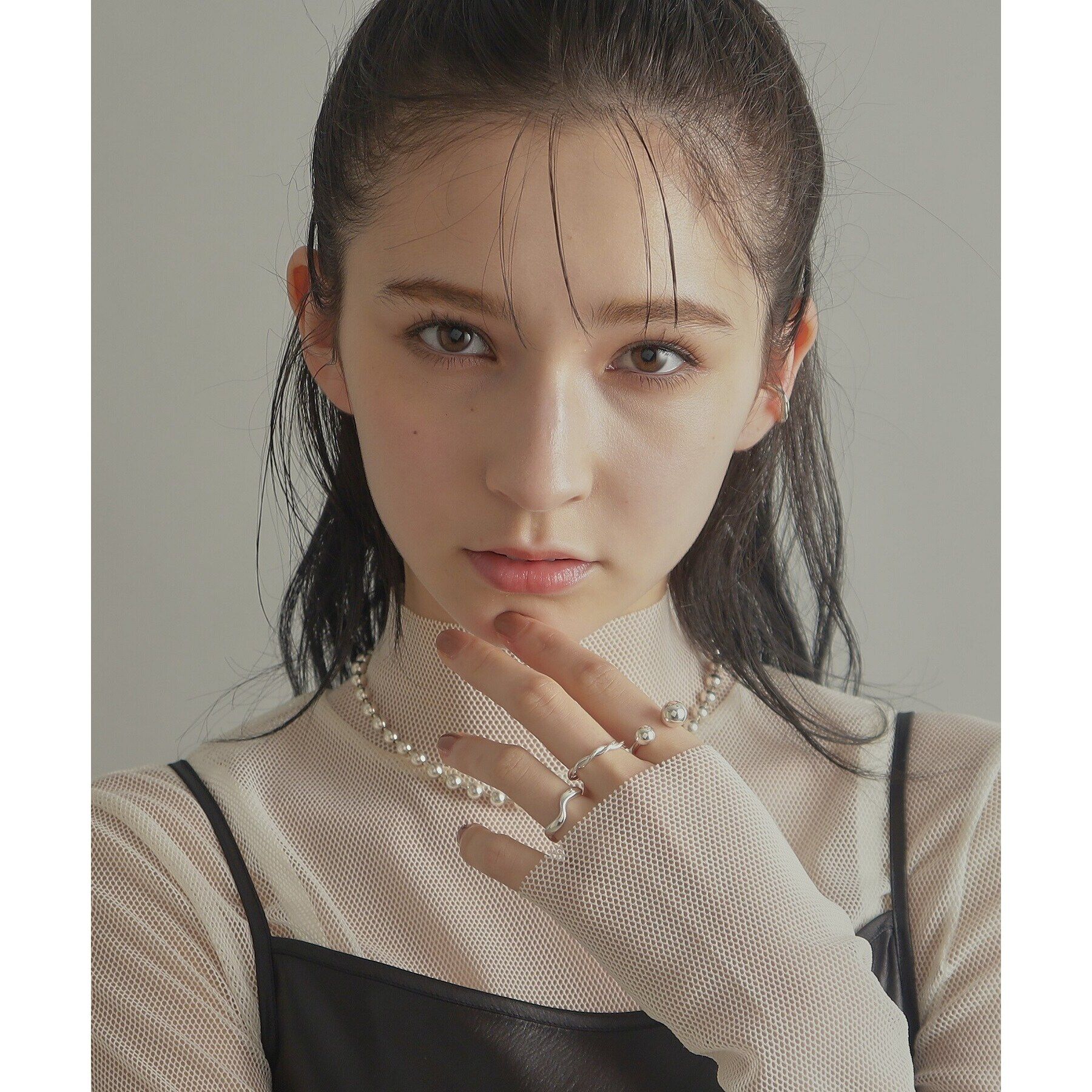 COCOSHNIK ONKITSCH「シルバー ニュアンスリング ウェーブ」|リング|