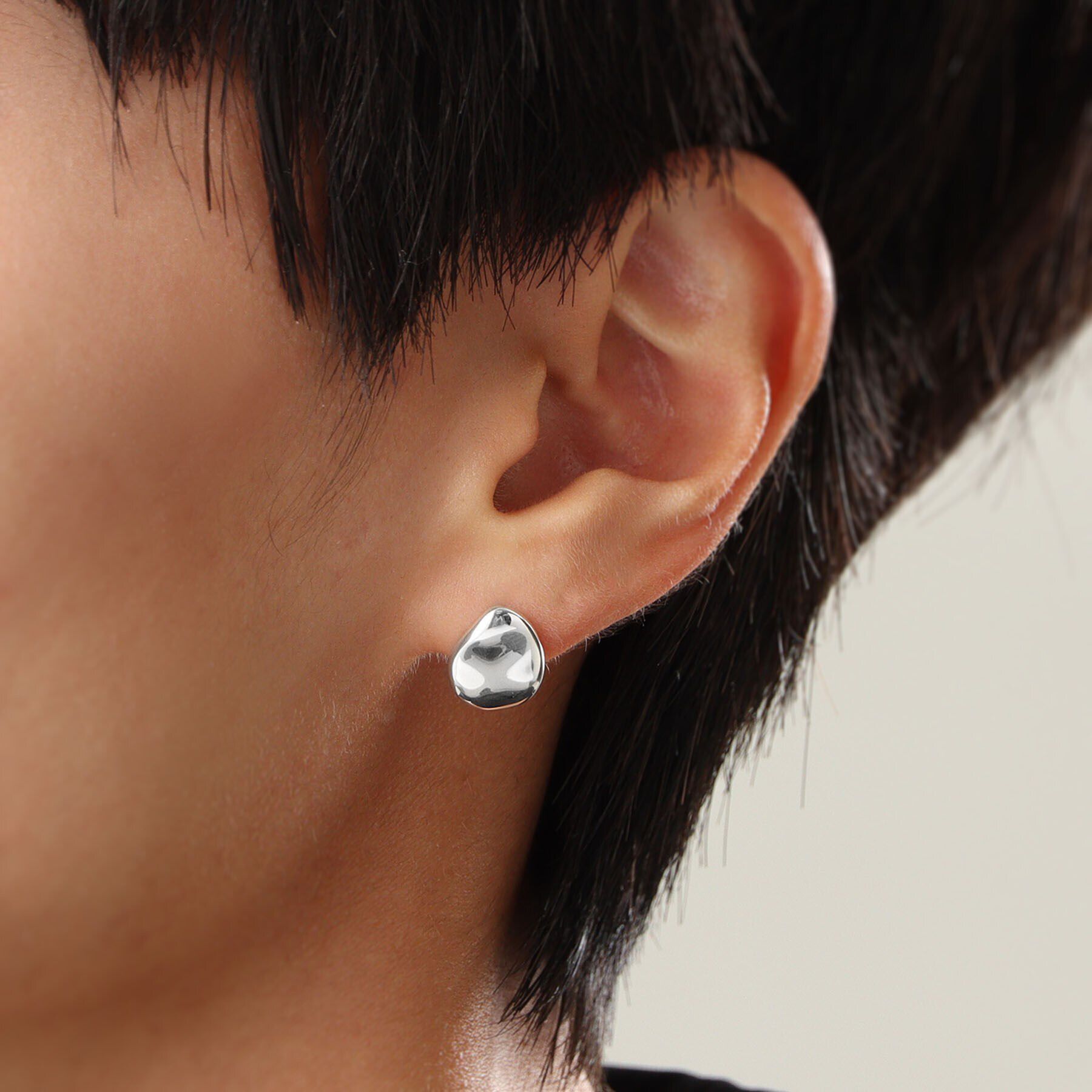 COCOSHNIK ONKITSCH「シルバー ニュアンスピアス ドロップ」|ピアス|