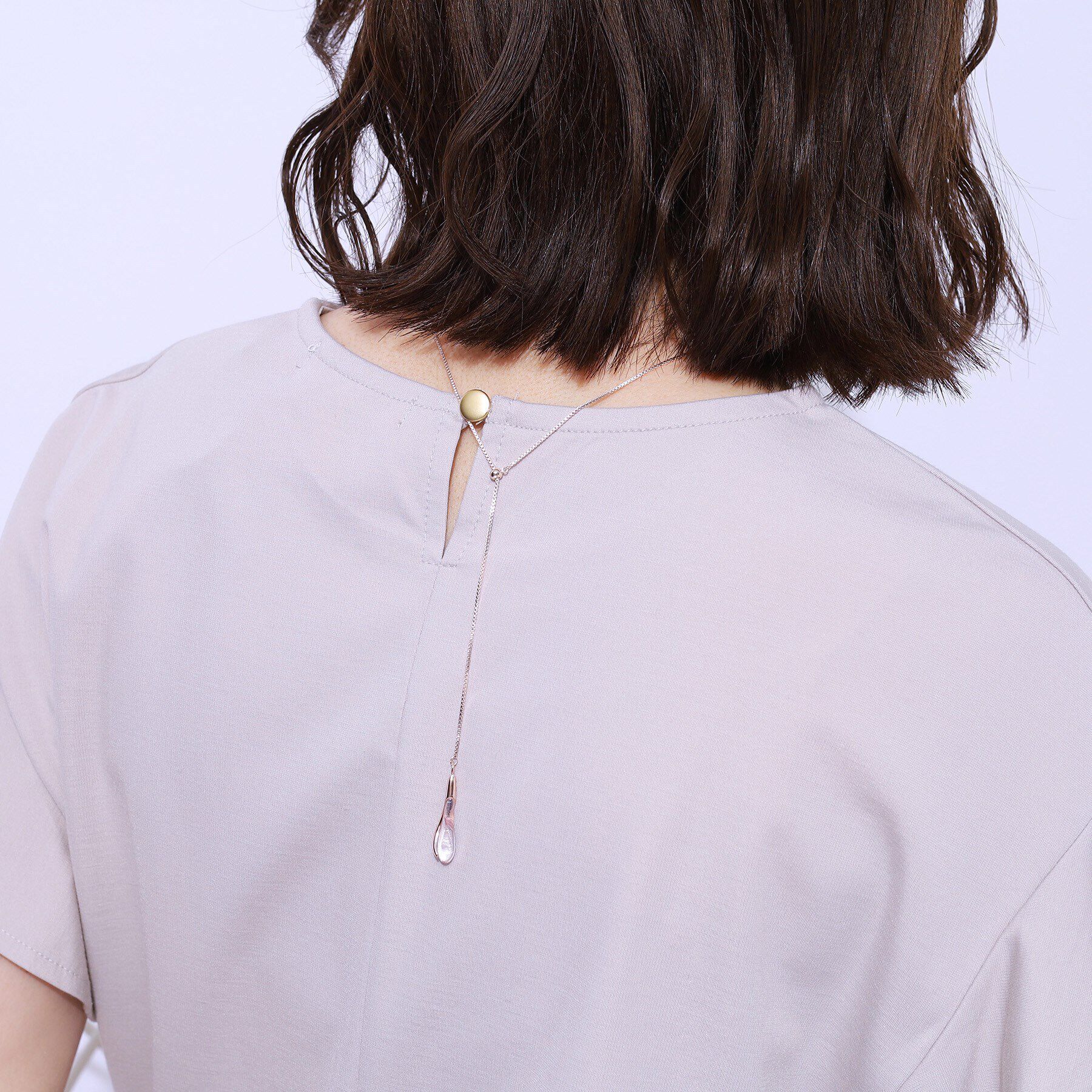 SHOO･LA･RUE「【2WAY】リングクリアバーネックレス」|ネックレス|