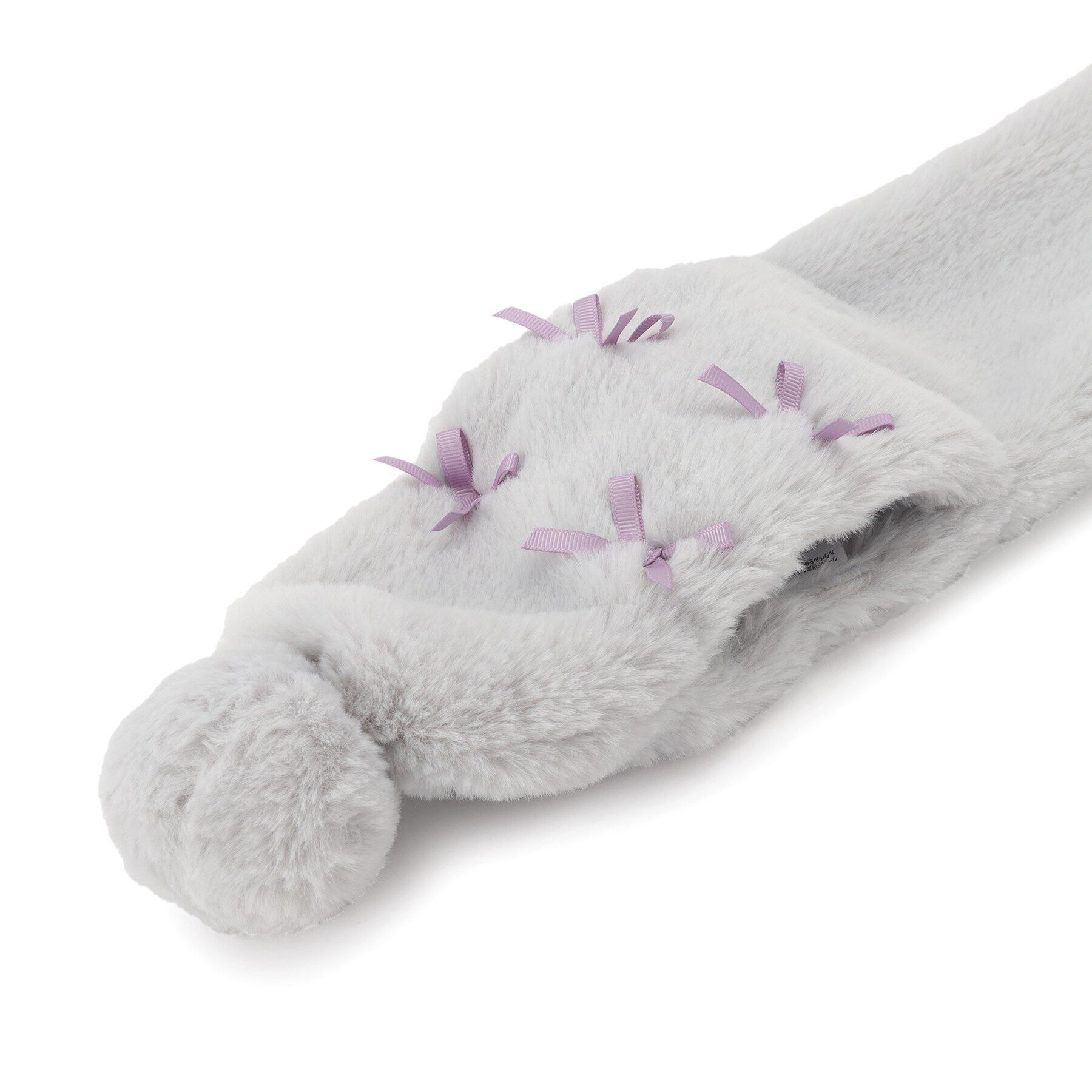 SHOO･LA･RUE「フェイクファーポンポン多リボンマフラー」|マフラー|