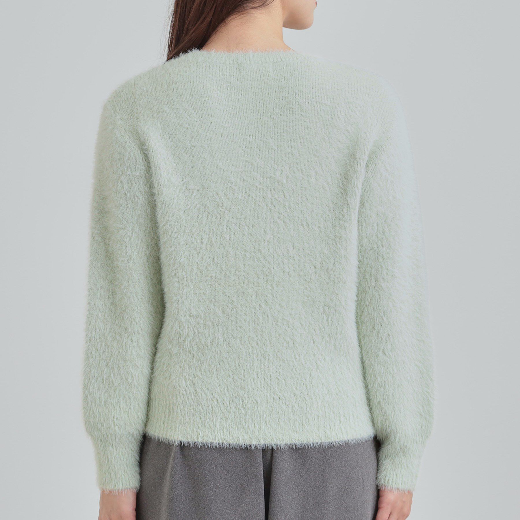 SHOO･LA･RUE「【S-LL】きらっと華やか ふんわりラメフェザーニット」|ニット・セーター|