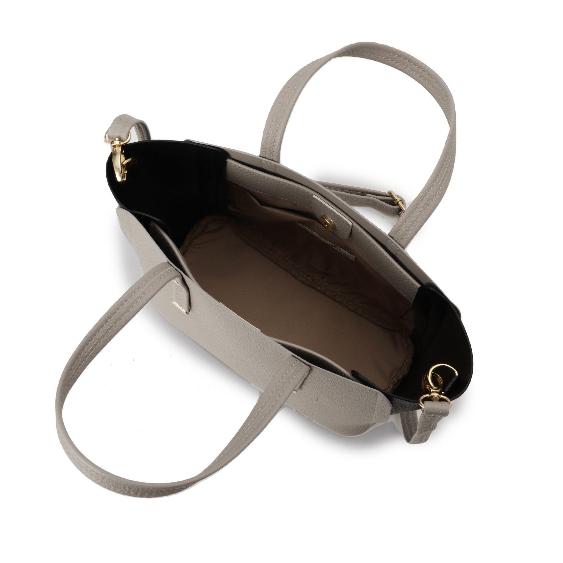 SHOO･LA･RUE「【軽量】ハンドル金具配色トートバッグ」|トートバッグ|