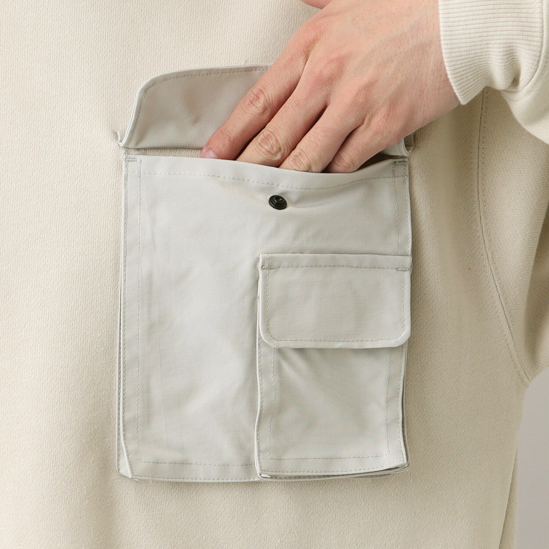 Dessin「【洗える】ポケット付きスウェット」|パーカー|