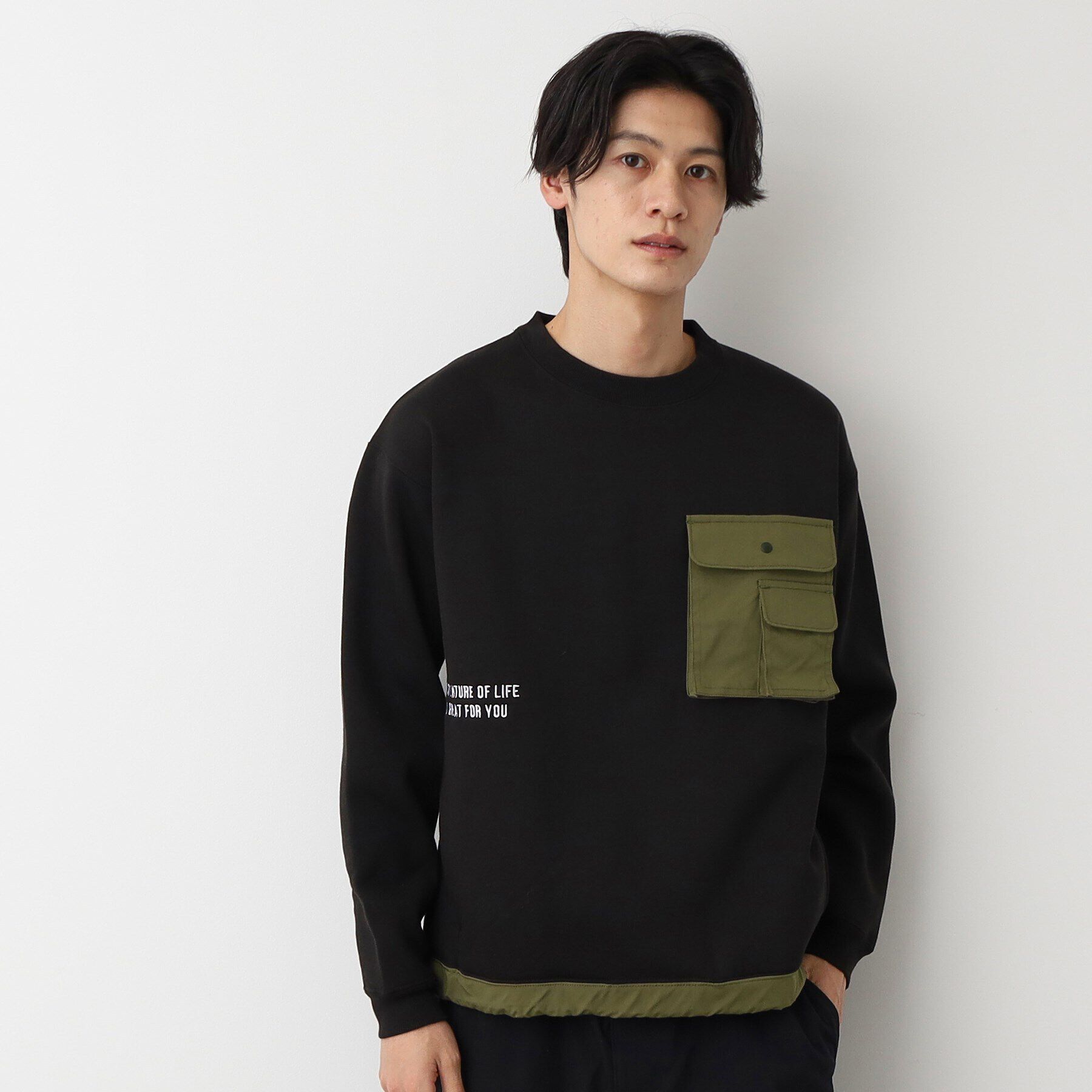 Dessin「【洗える】ポケット付きスウェット」|パーカー|