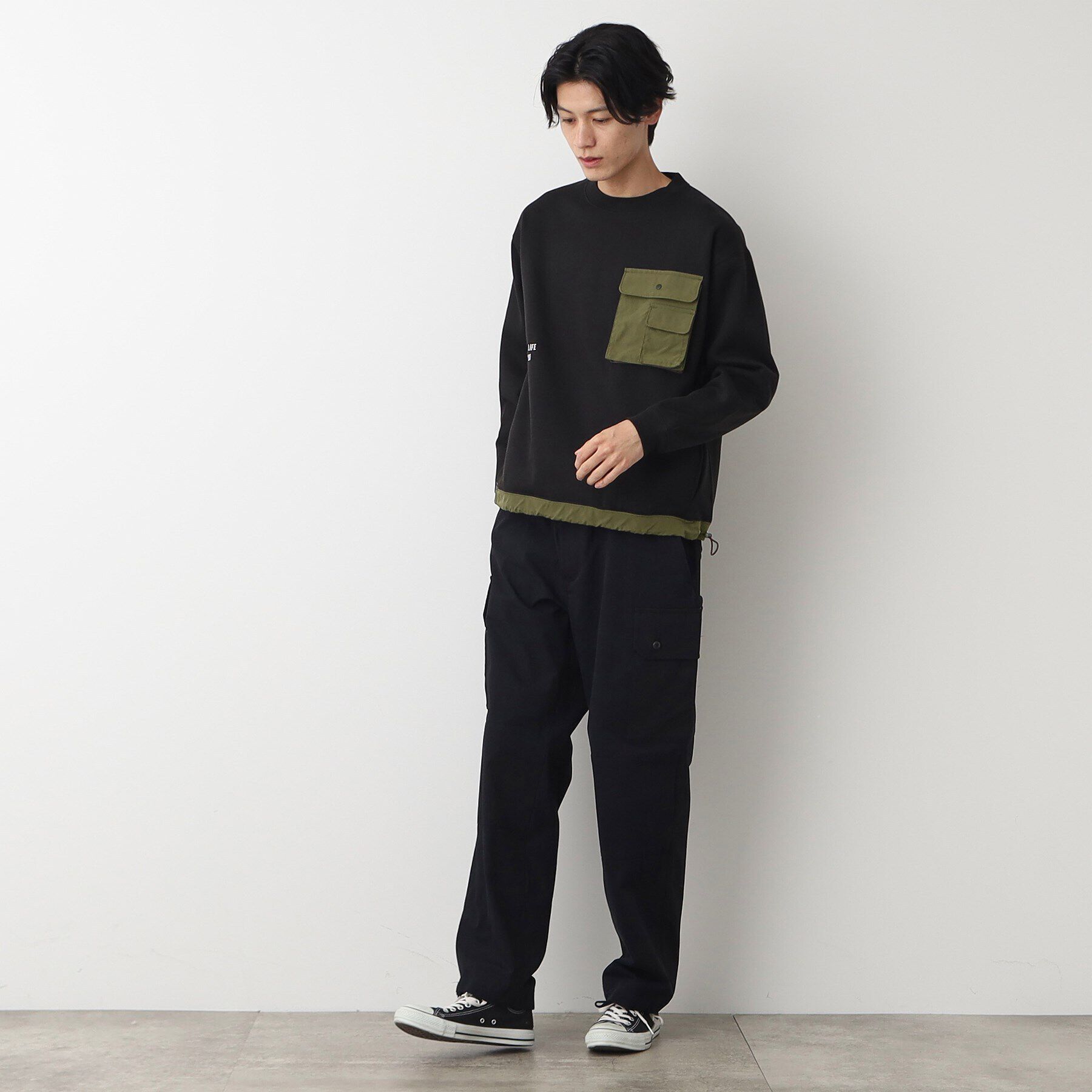 Dessin「【洗える】ポケット付きスウェット」|パーカー|