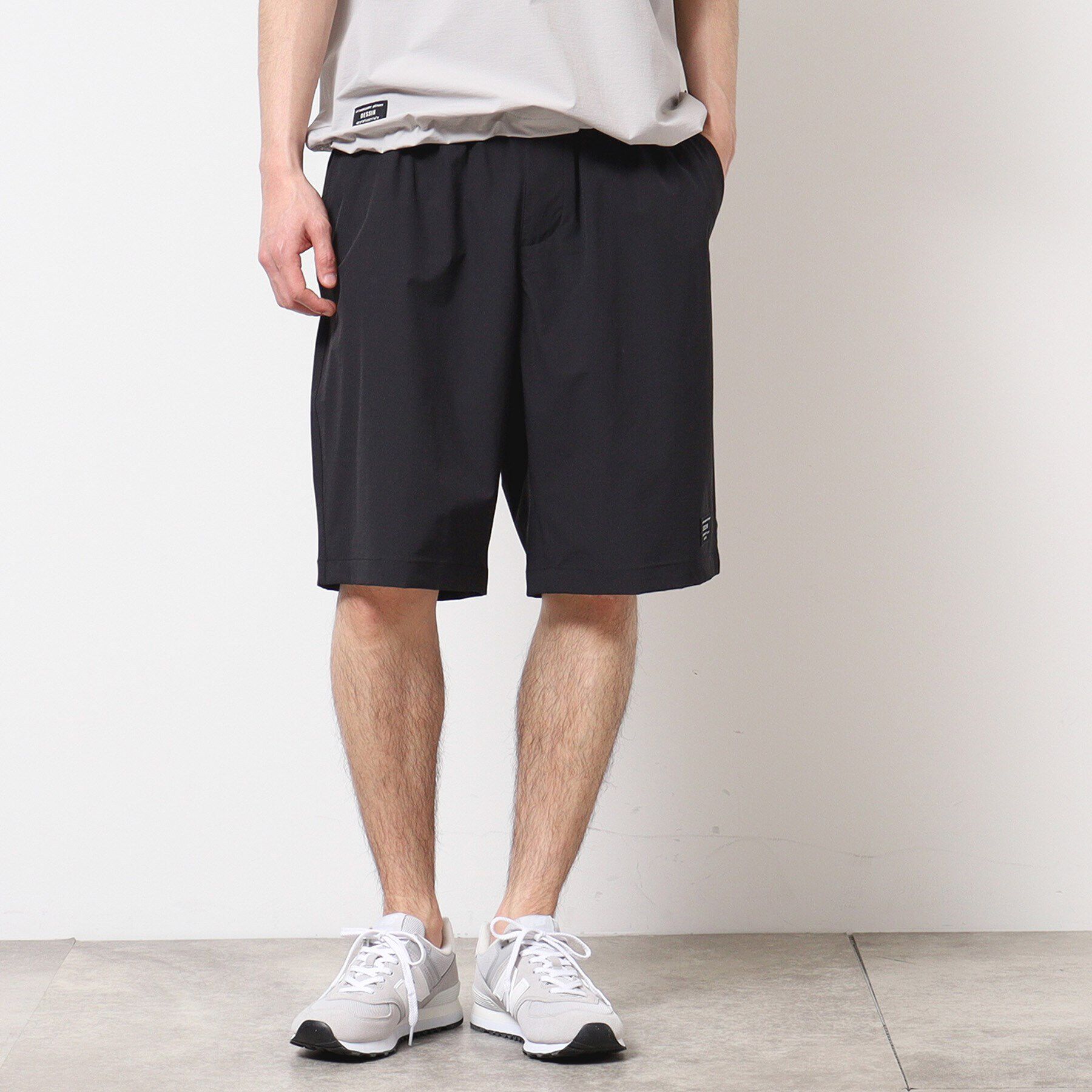 Dessin「【コーデュラ素材・セットアップ可能・洗える】ハーフパンツ」|その他|ブラック(019)