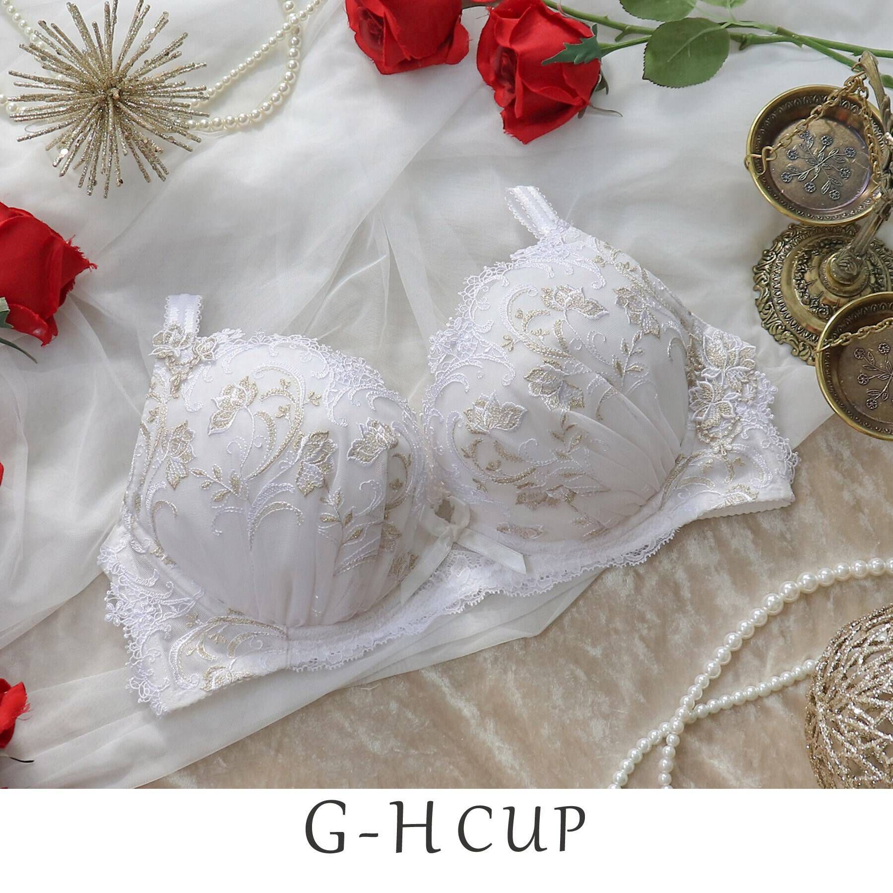 Risa Magli「フラフィー ブラジャー」|インナー|ホワイト(001)