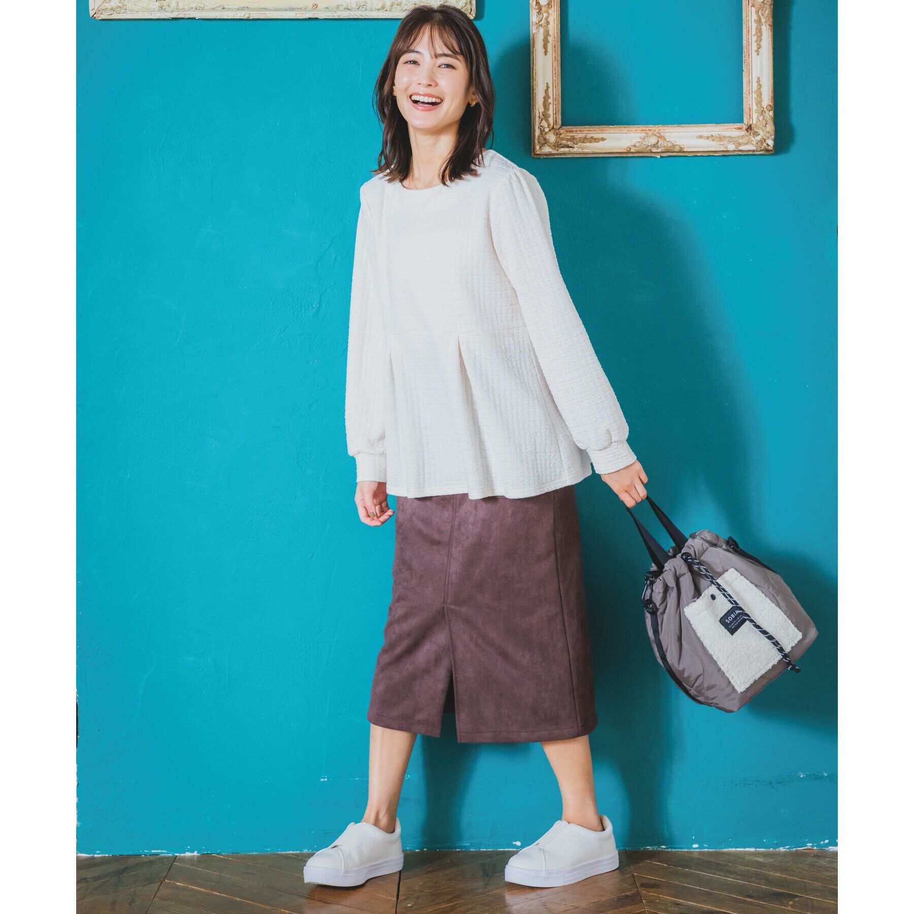 ITS&rsquo;DEMO「【通勤／手洗い可】ペプラムプルオーバー」|Tシャツ・カットソー|