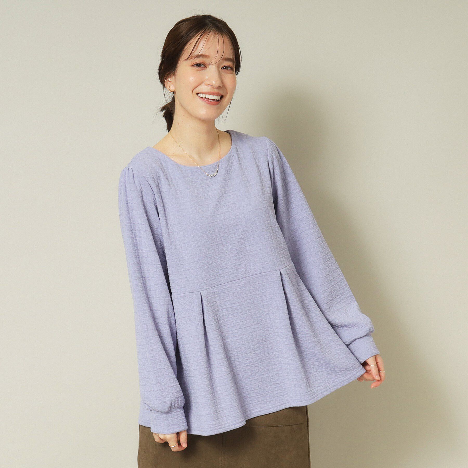 ITS&rsquo;DEMO「【通勤／手洗い可】ペプラムプルオーバー」|Tシャツ・カットソー|