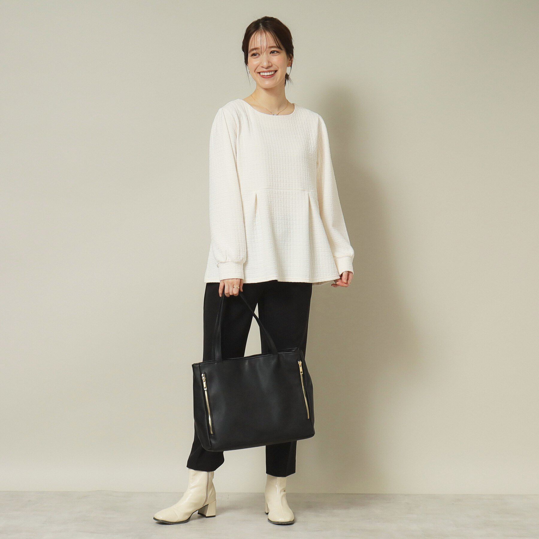 ITS&rsquo;DEMO「【通勤／手洗い可】ペプラムプルオーバー」|Tシャツ・カットソー|