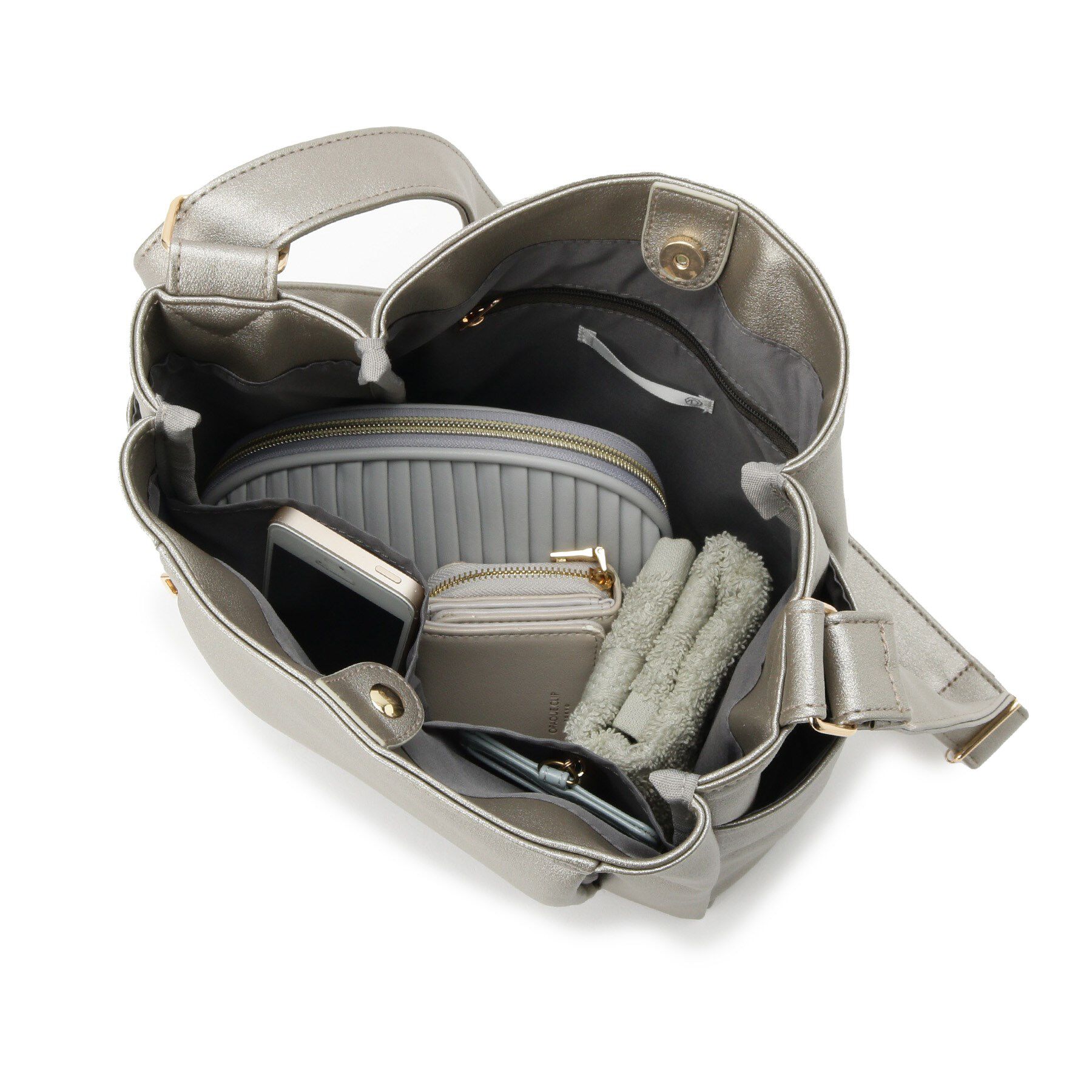 ITS&rsquo;DEMO「【7ポケット】合皮Wポケットショルダー」|ショルダー・メッセンジャー|