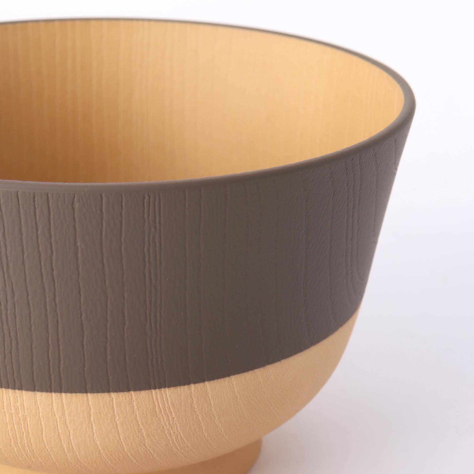 212 KITCHEN STORE「やさしい彩 抗菌羽反汁椀 クルミ色」|食器・キッチングッズ|