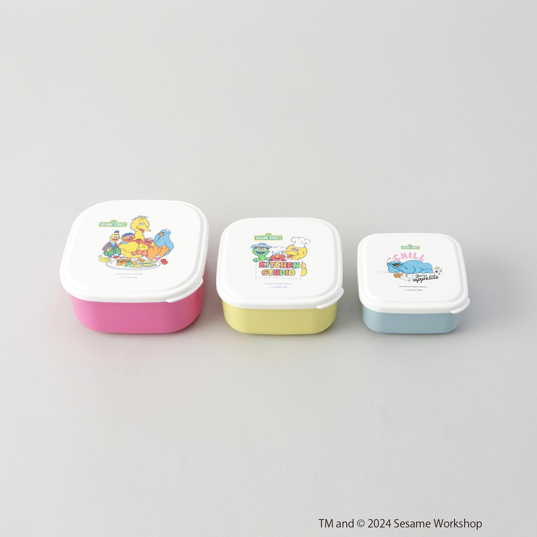 212 KITCHEN STORE「◆シール容器3Pセット ＜SESAME STREET＞」|食器・キッチングッズ|その他