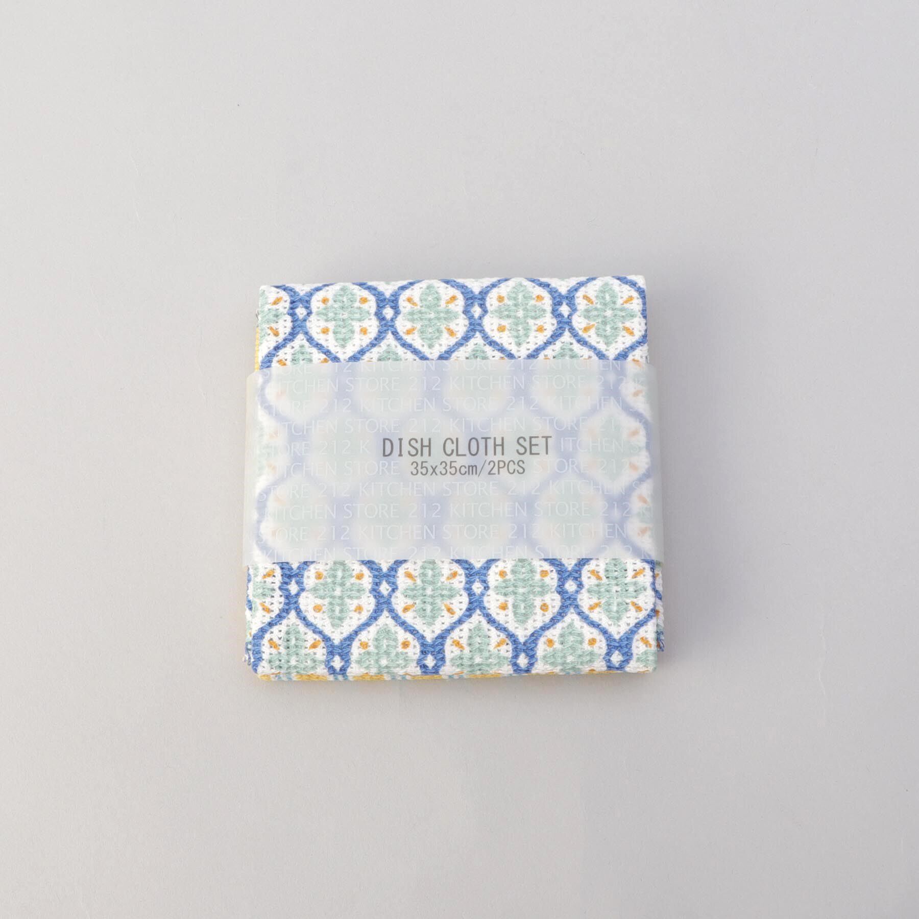 212 KITCHEN STORE「ディッシュクロス 2PCSセット アラベスク BL」|食器・キッチングッズ|