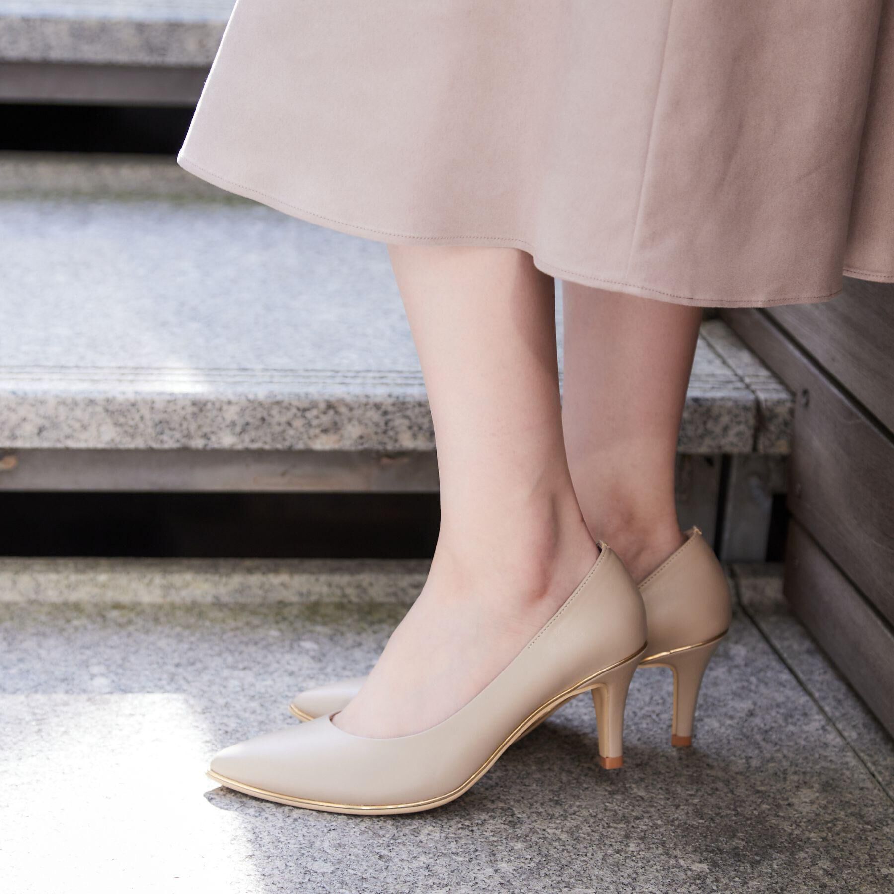 ESPERANZA「【12時間パンプス】約7.5㎝　歩きやすくて疲れにくい」|パンプス|ベージュ(052)