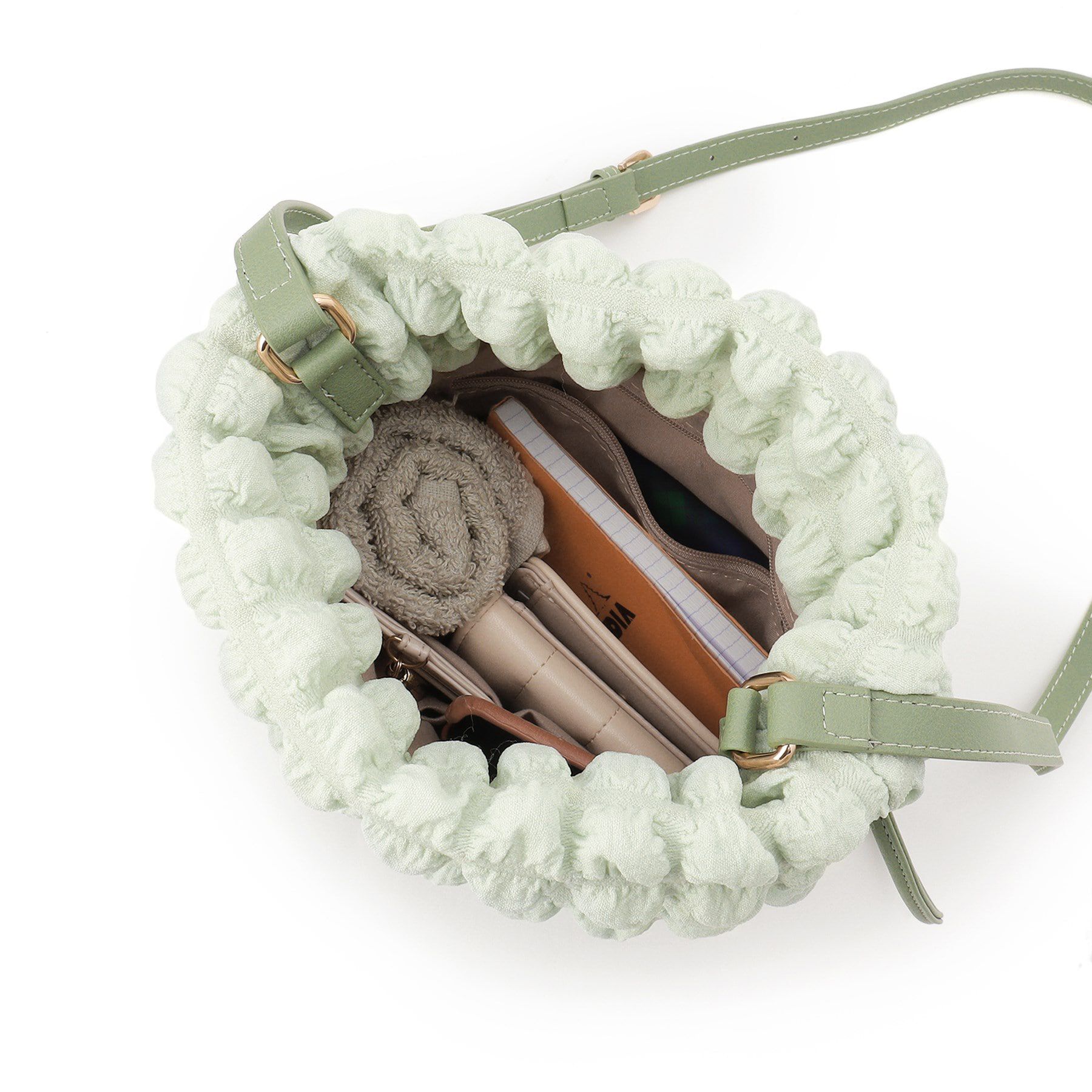 Ober Tashe「ポコポコキルト巾着ショルダー」|ショルダー・メッセンジャー|