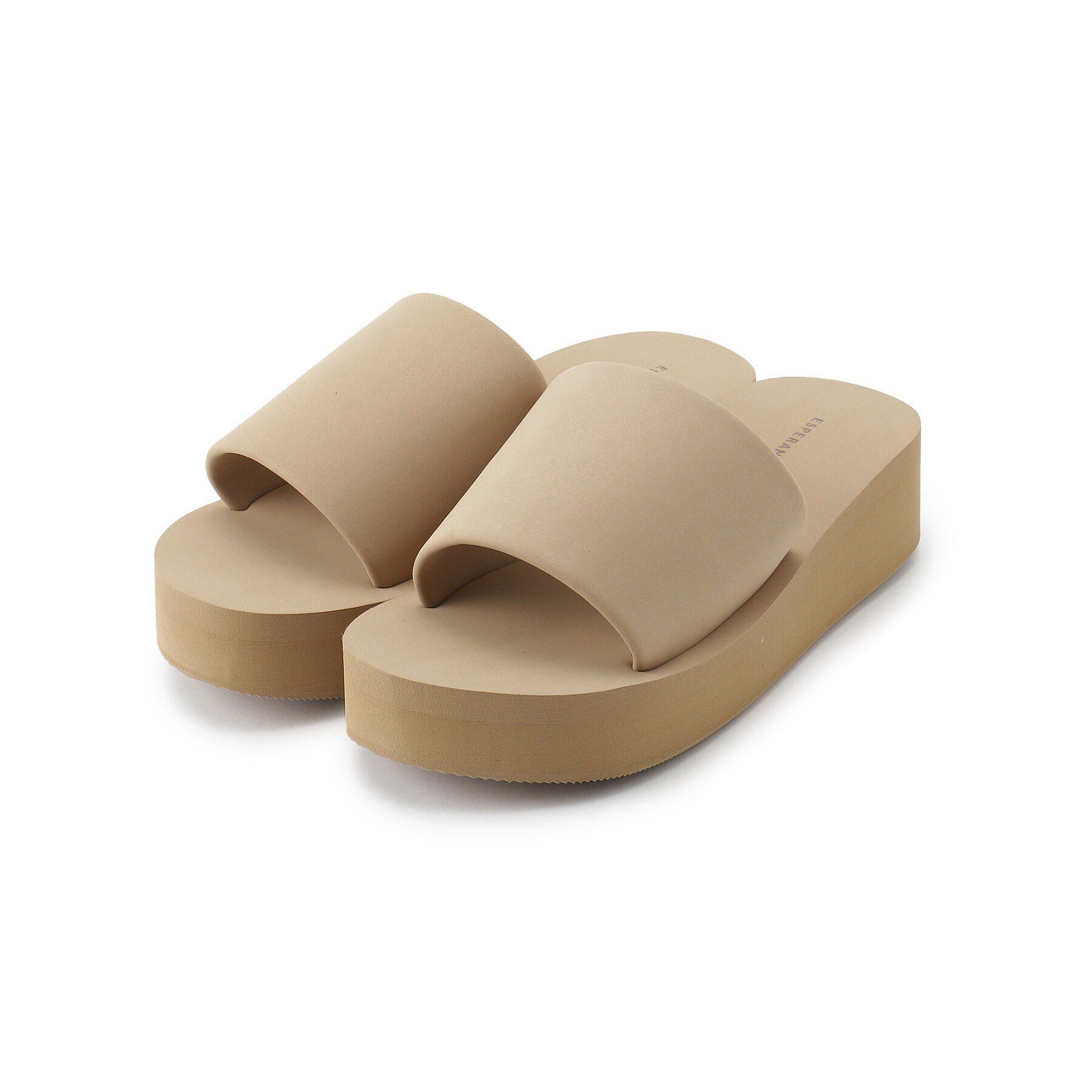 ESPERANZA「厚底メッセージスライドビーサン」|サンダル|ﾍﾞｰｼﾞｭ(952)