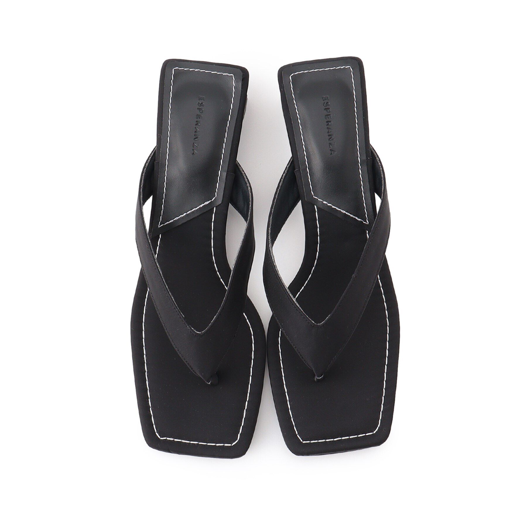 ESPERANZA「スクエアトゥモードトングサンダル」|サンダル|