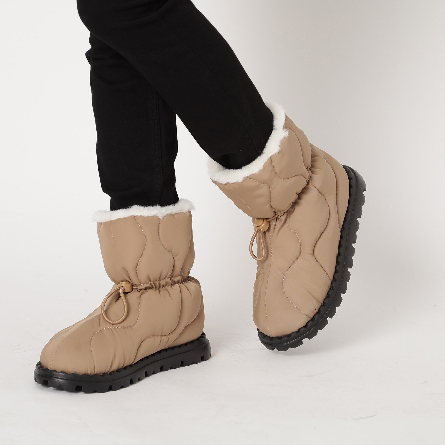 ESPERANZA「キルティングボアショートブーツ」|ショートブーツ|