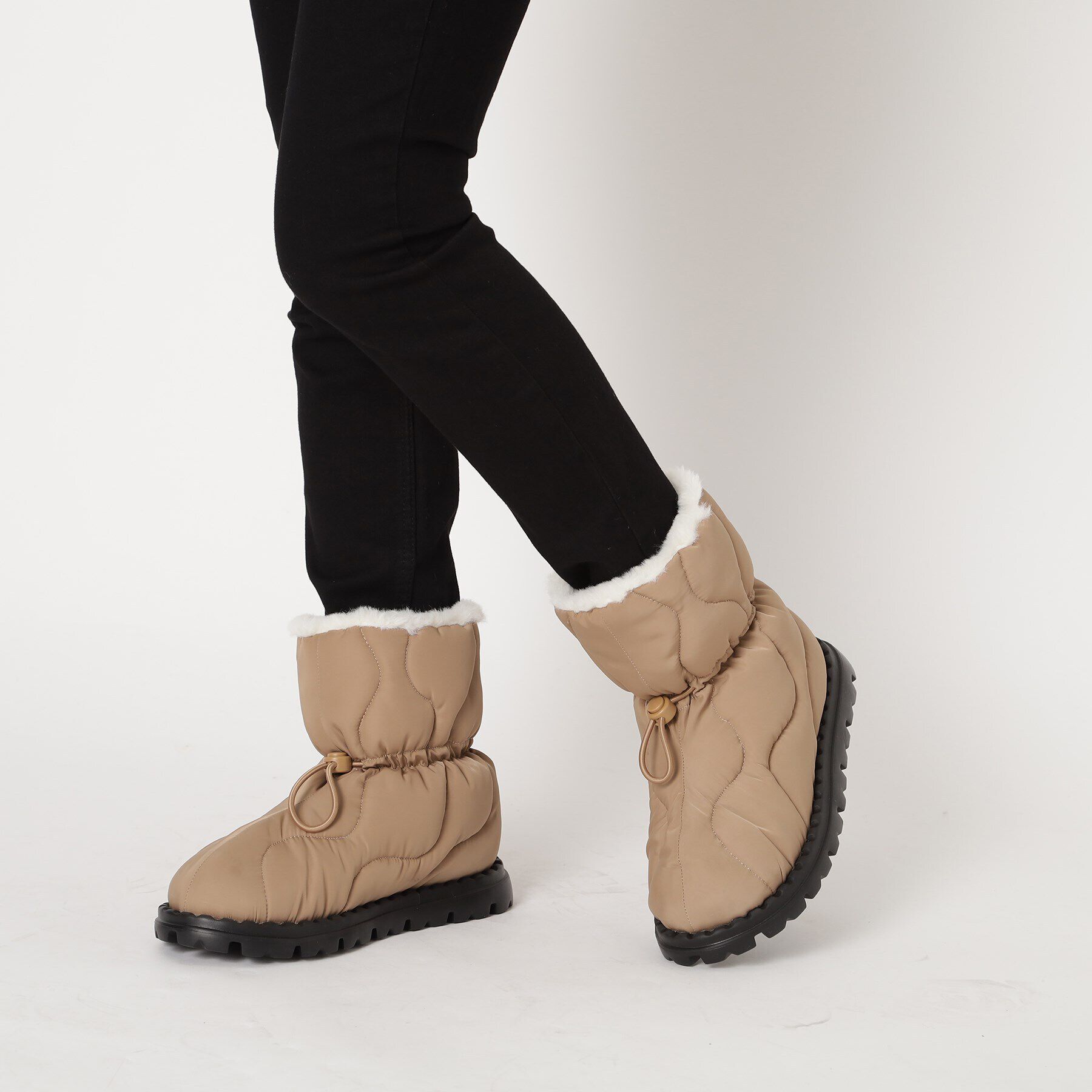 ESPERANZA「キルティングボアショートブーツ」|ショートブーツ|