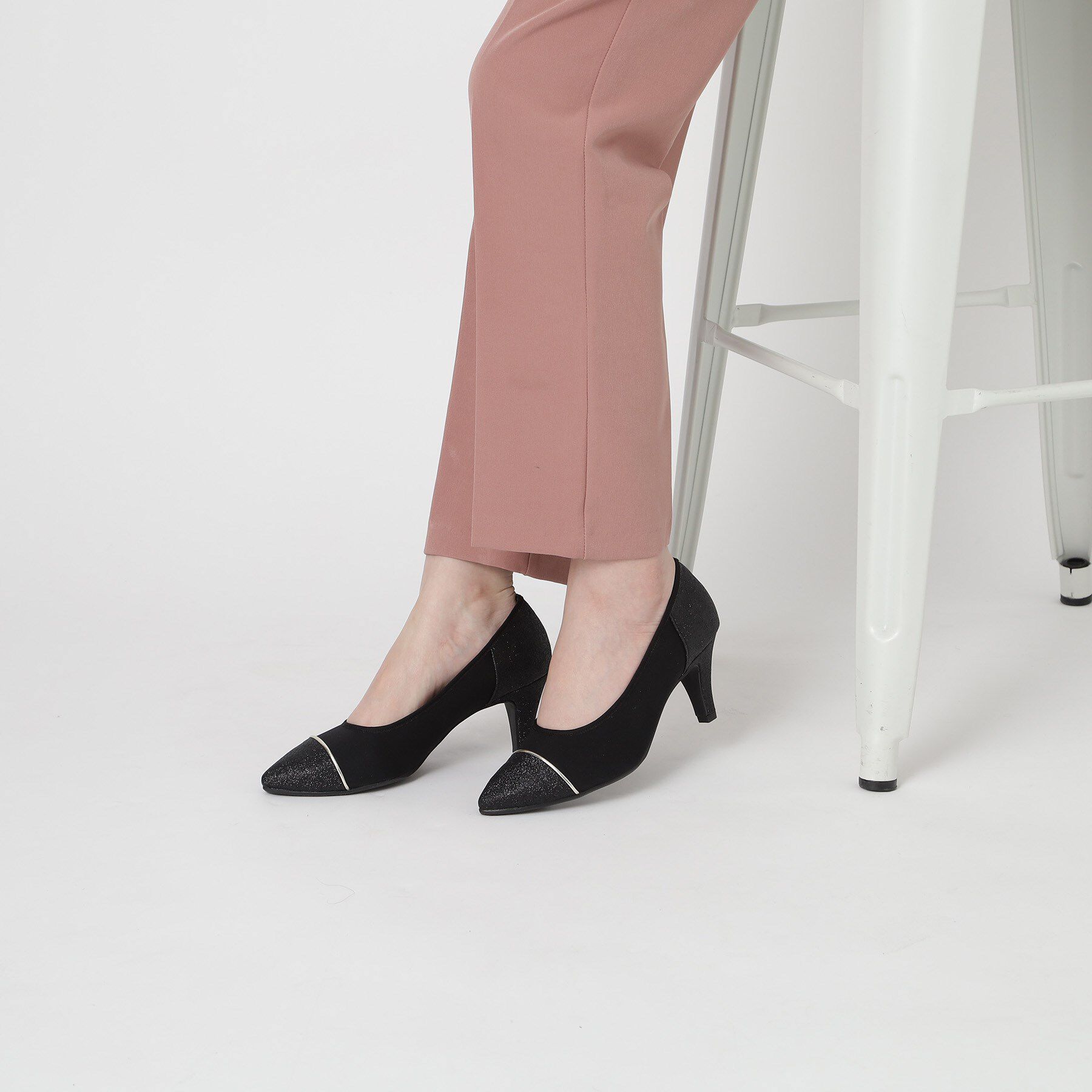 ESPERANZA「切替チュールレースパンプス」|パンプス|
