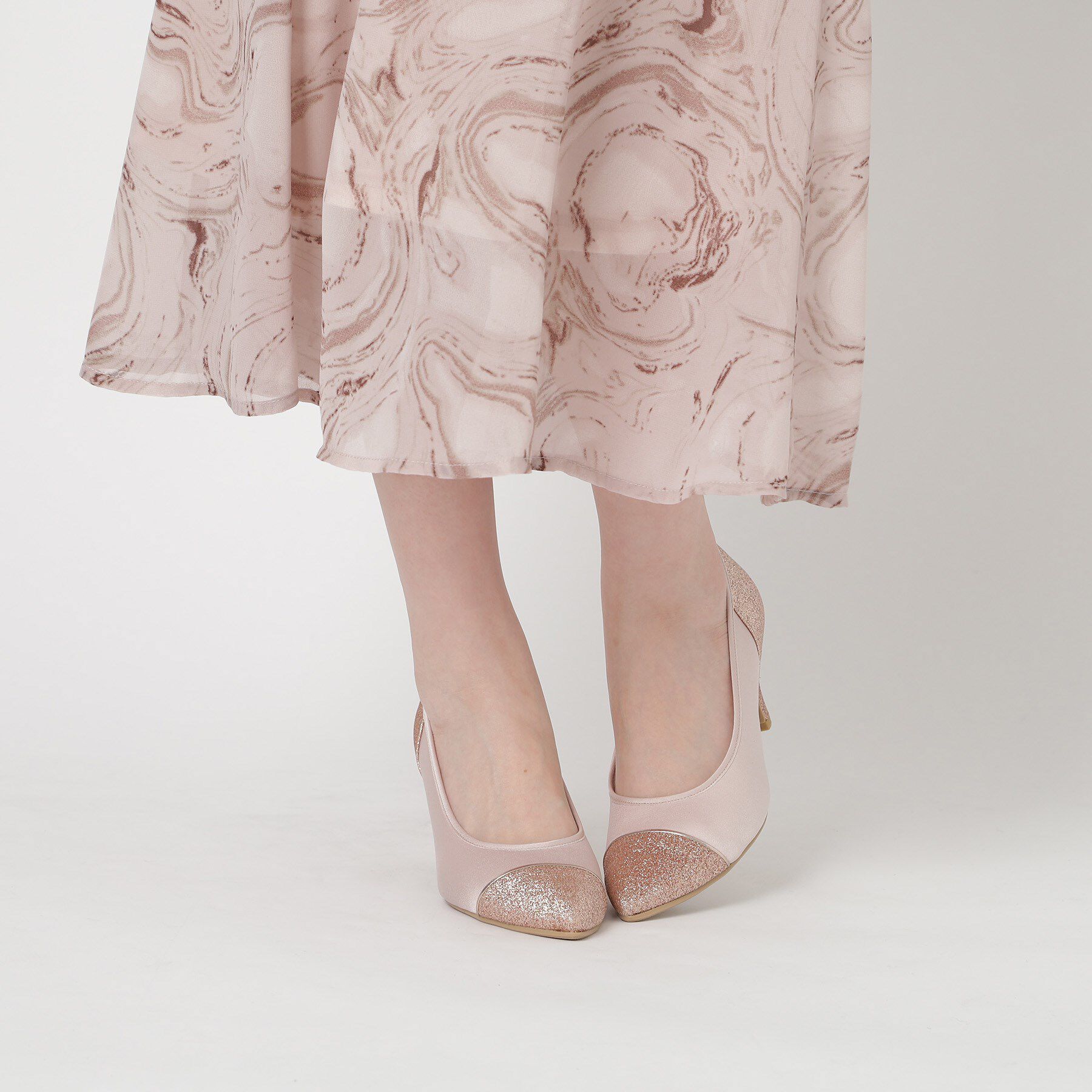 ESPERANZA「切替チュールレースパンプス」|パンプス|