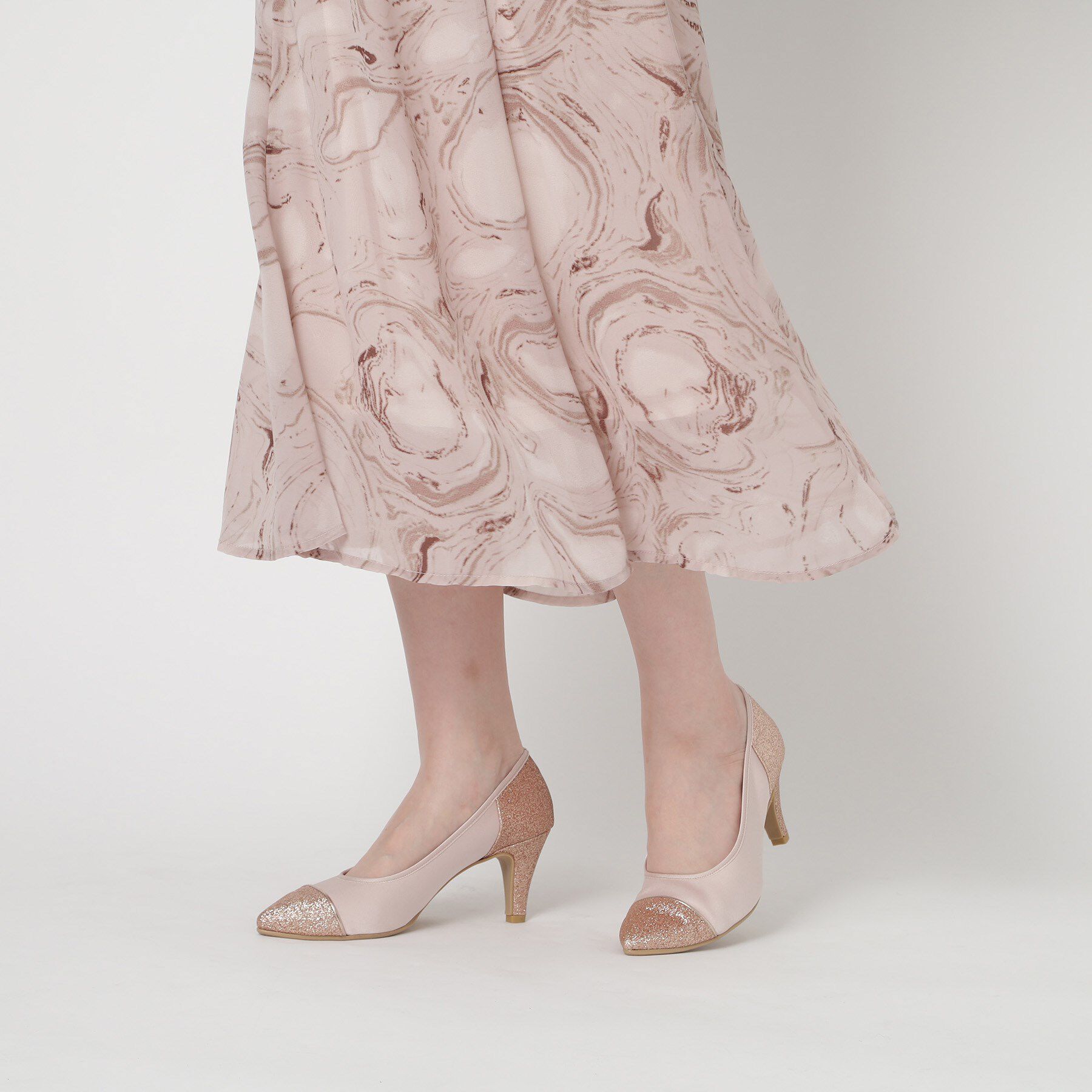 ESPERANZA「切替チュールレースパンプス」|パンプス|