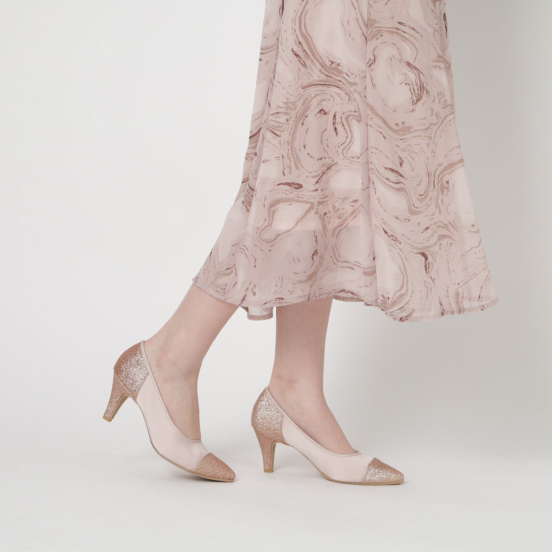 ESPERANZA「切替チュールレースパンプス」|パンプス|