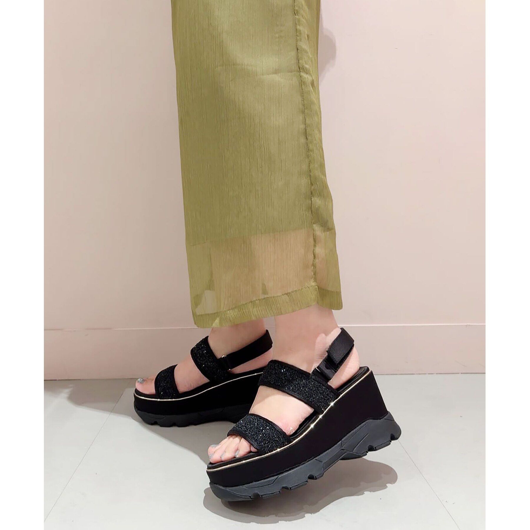 ESPERANZA「キラキラ厚底スポサン 24SS」|サンダル|