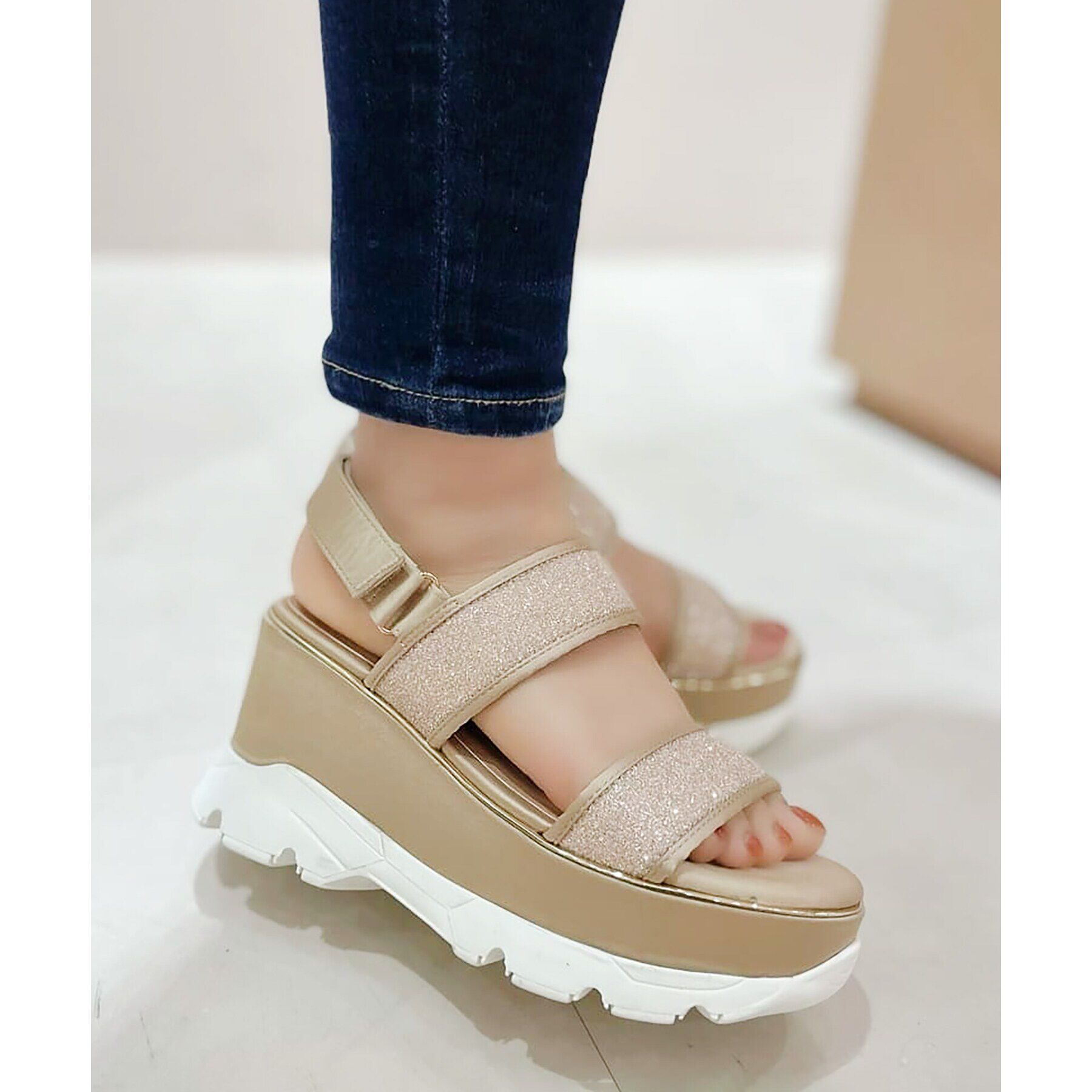 ESPERANZA「キラキラ厚底スポサン 24SS」|サンダル|