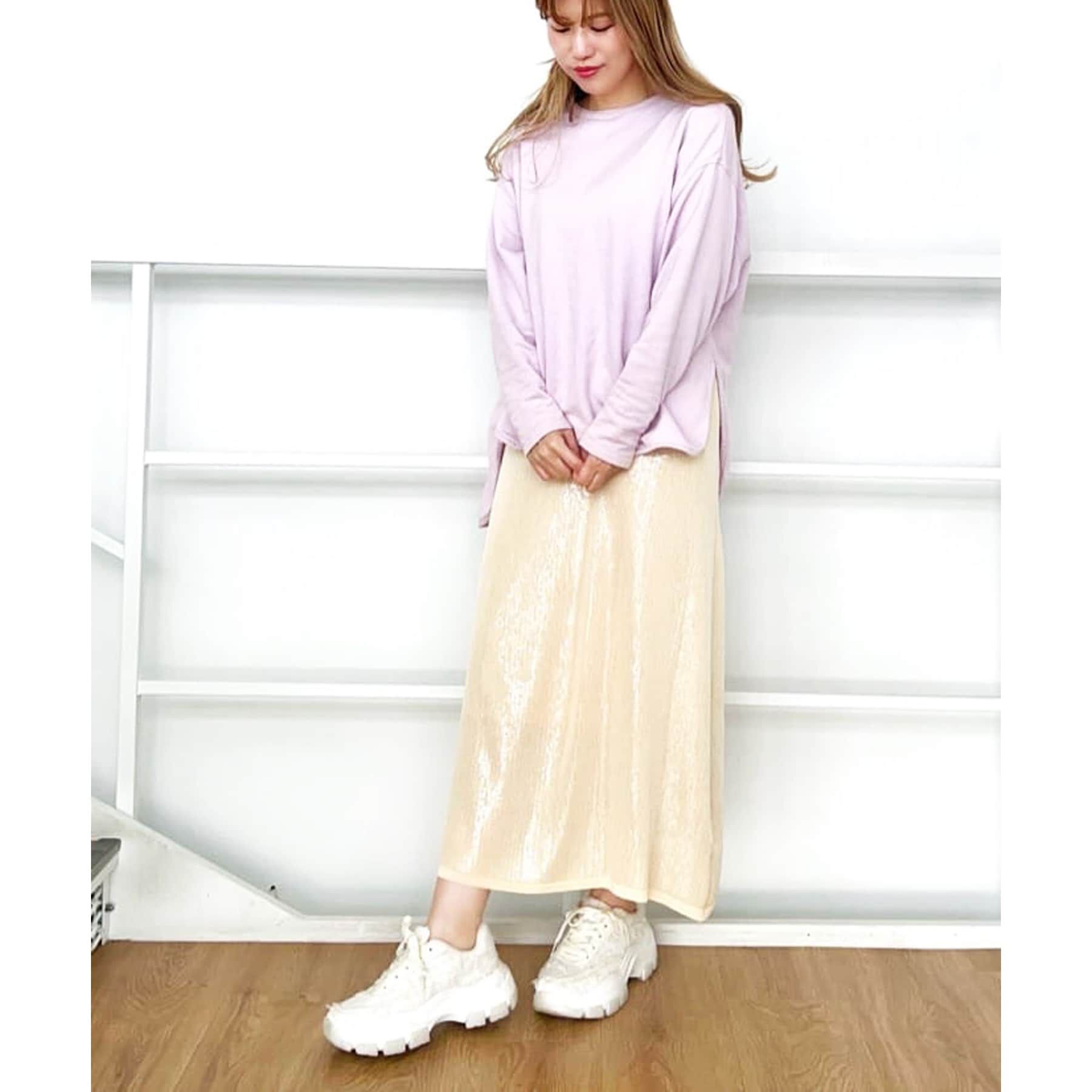 ESPERANZA「ふわふわクッションフリンジスニーカー 24SS」|スニーカー|