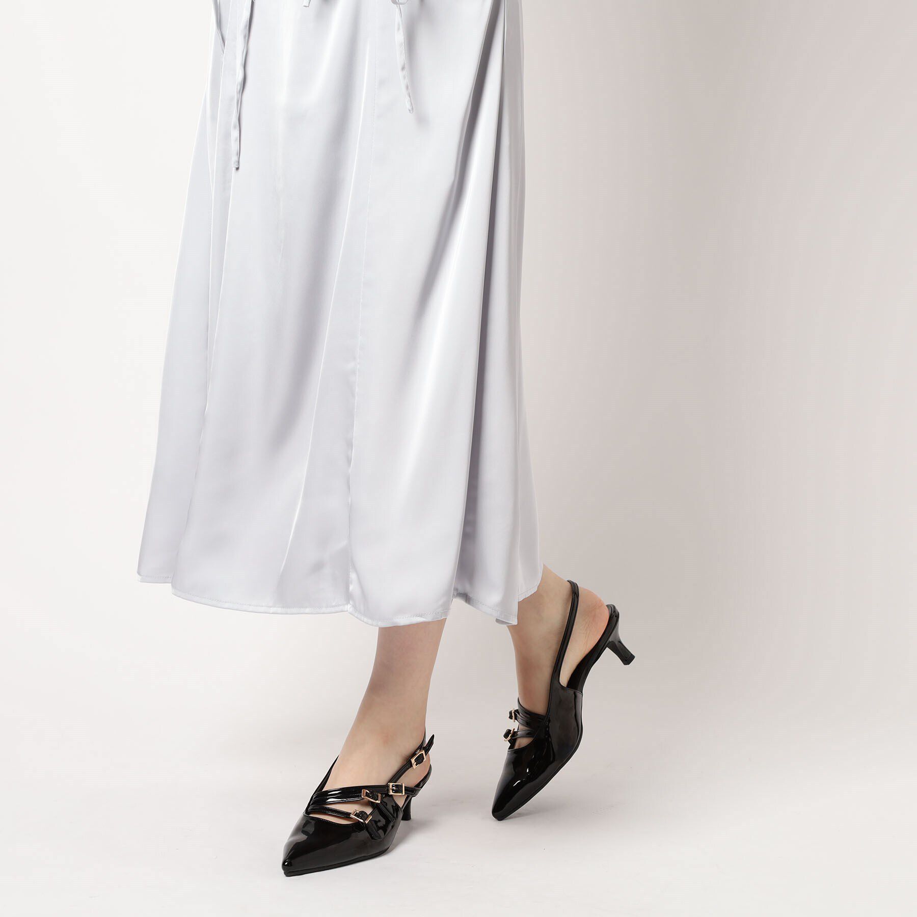 ESPERANZA「バックストラップミドルヒールパンプス」|パンプス|