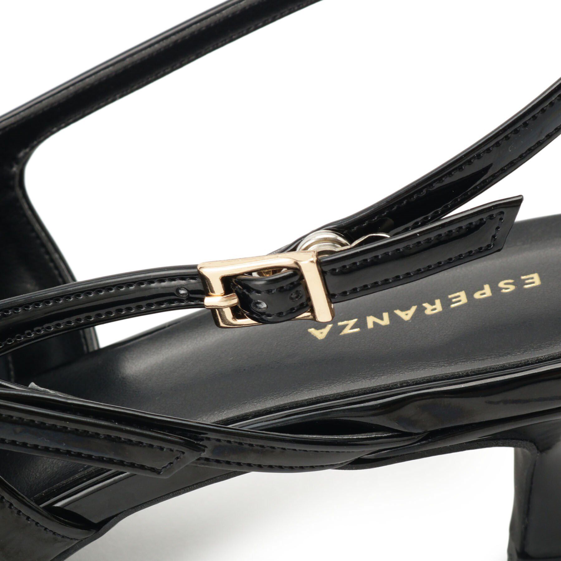 ESPERANZA「バックストラップミドルヒールパンプス」|パンプス|