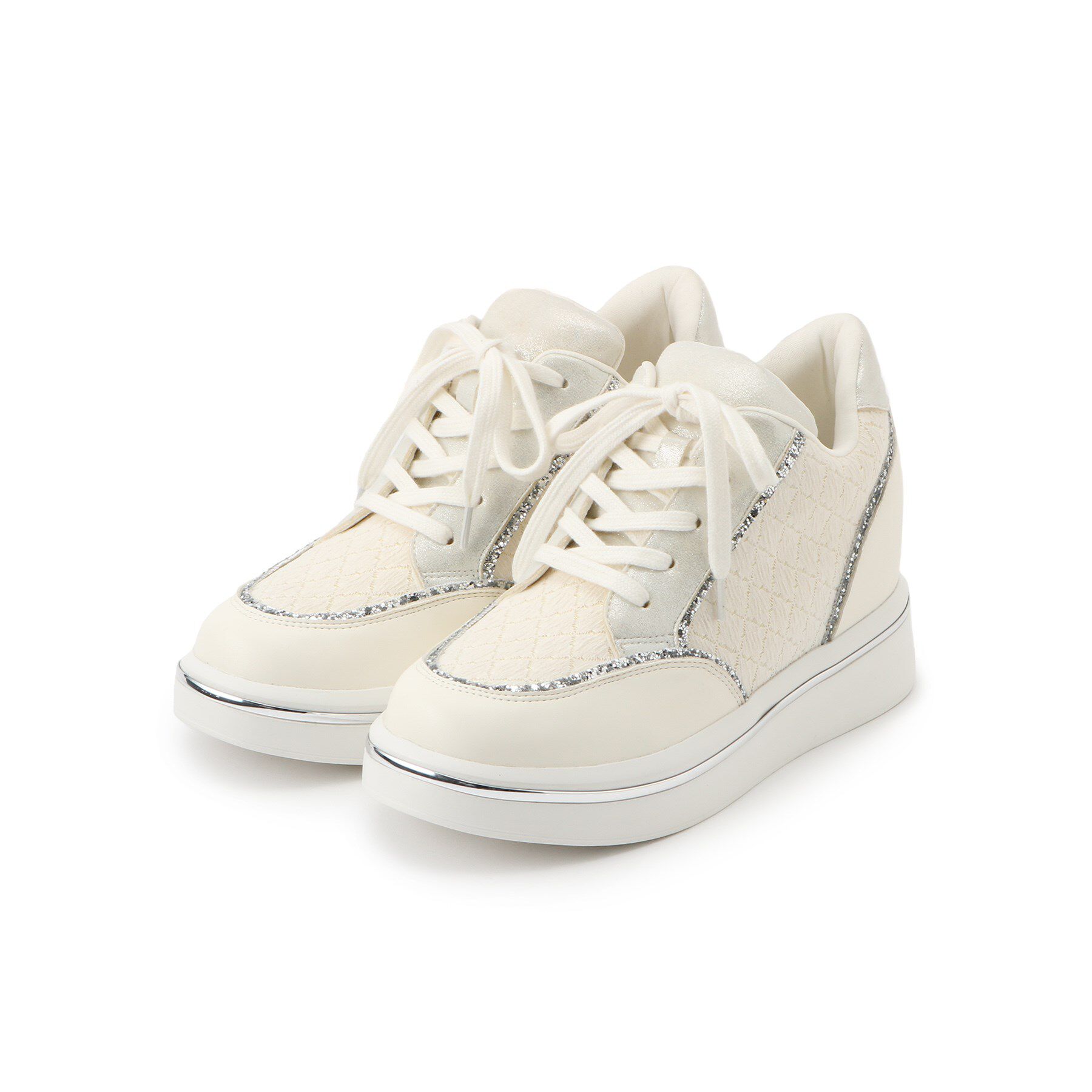 ESPERANZA「きゅんフィットレースインソールスニーカー」|スニーカー|アイボリー(904)