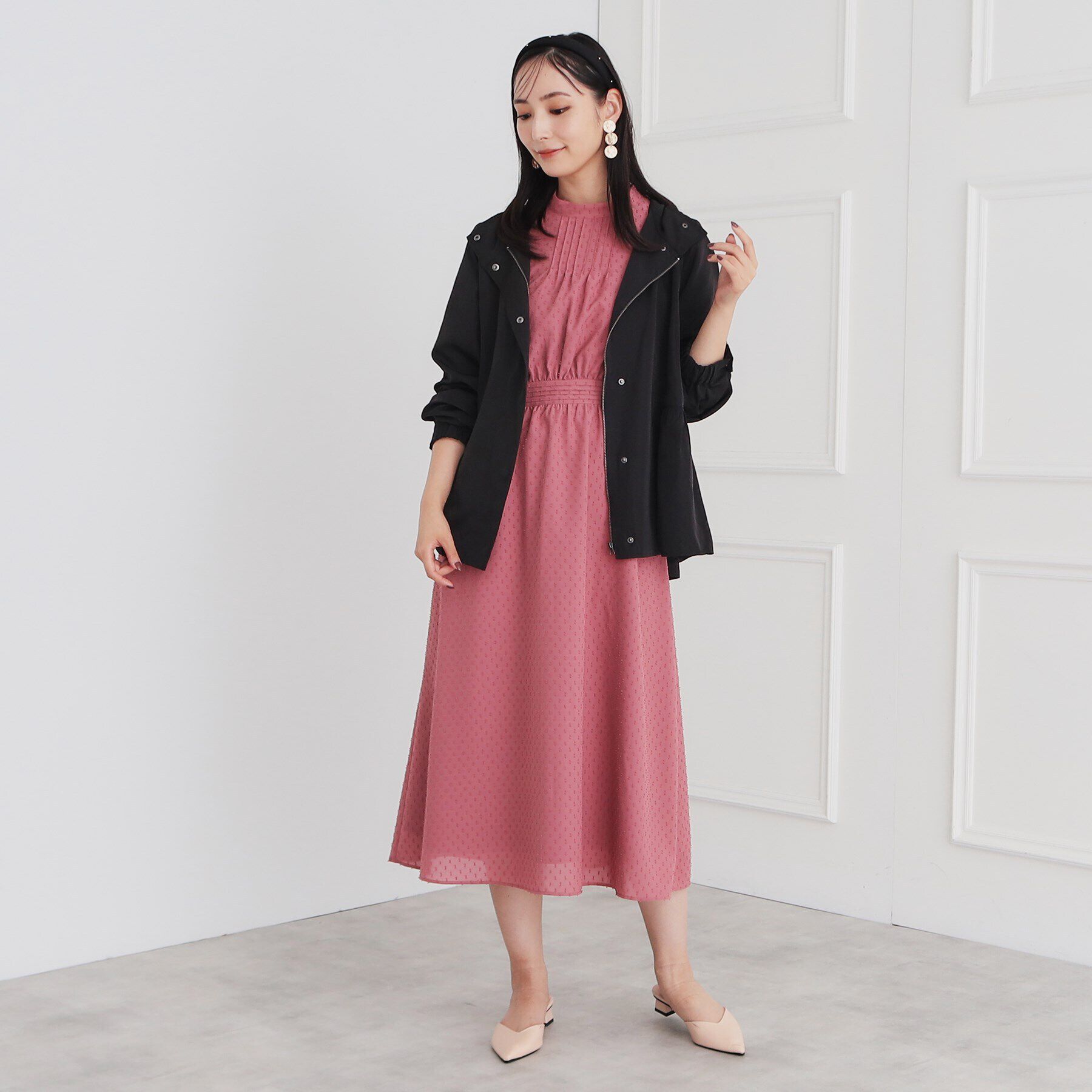 SunaUna「【秋の軽羽織り／バックティアード】フードコート」|ブルゾン・スタジャン|