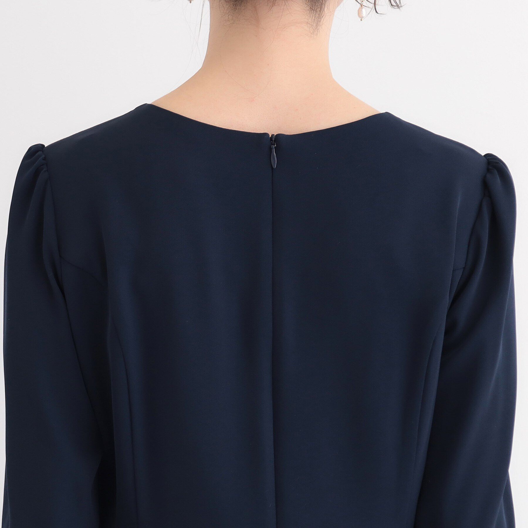 SunaUna「【オケージョン対応可／スカラップ刺繍】膝下丈ワンピース」|ワンピース|