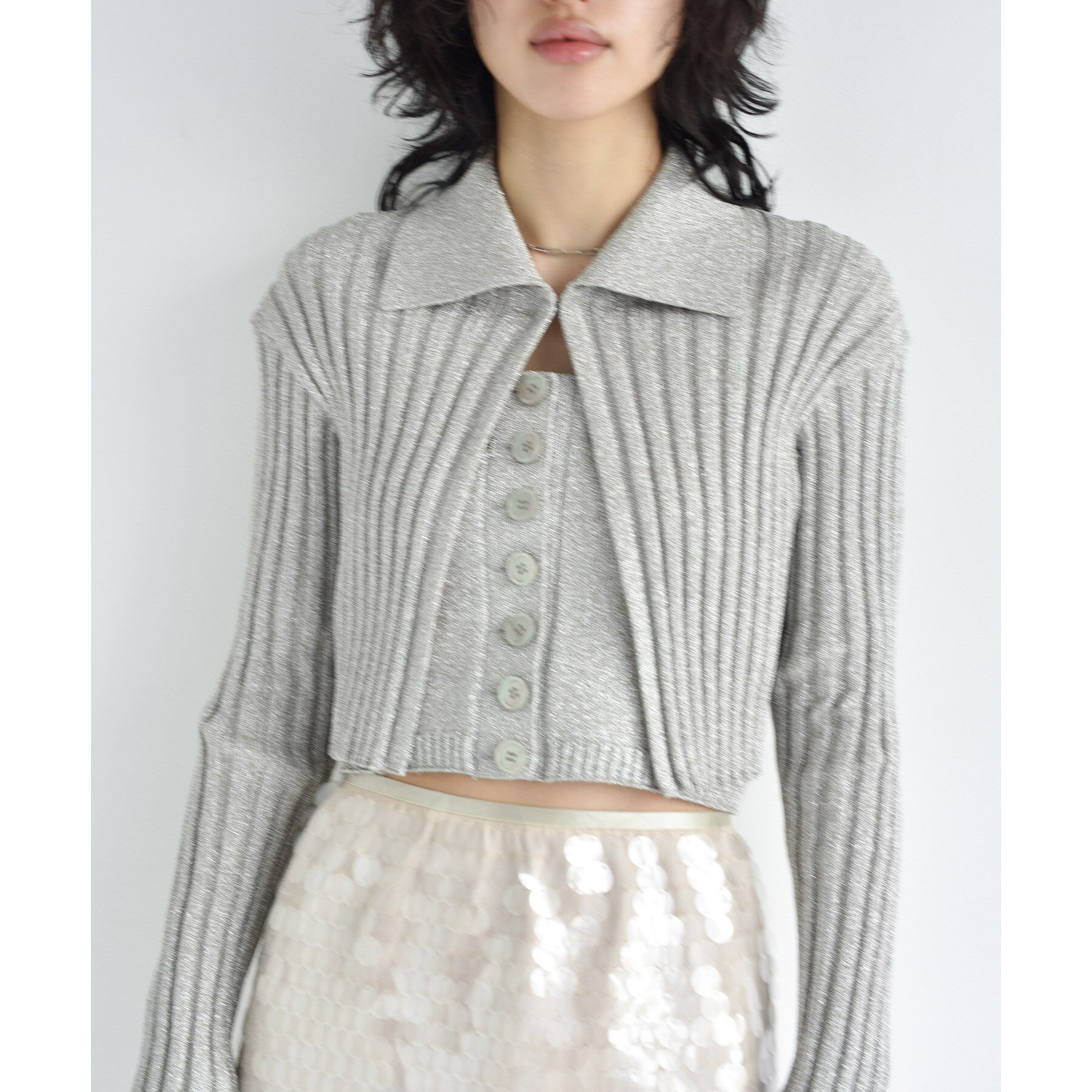 CODE A「lame knit bustier」|ニット・セーター|