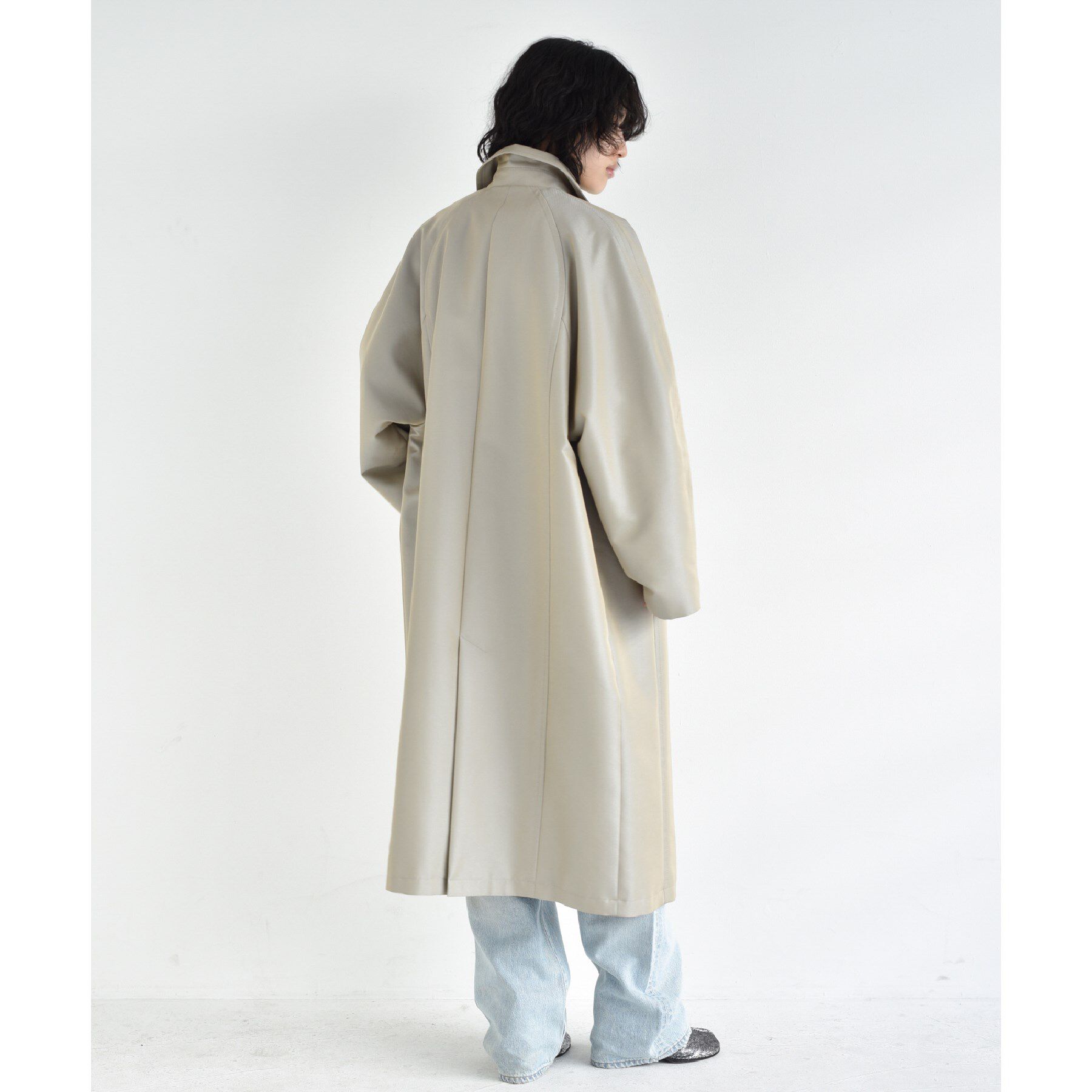 CODE A「balmacaan coat」|ステンカラーコート|