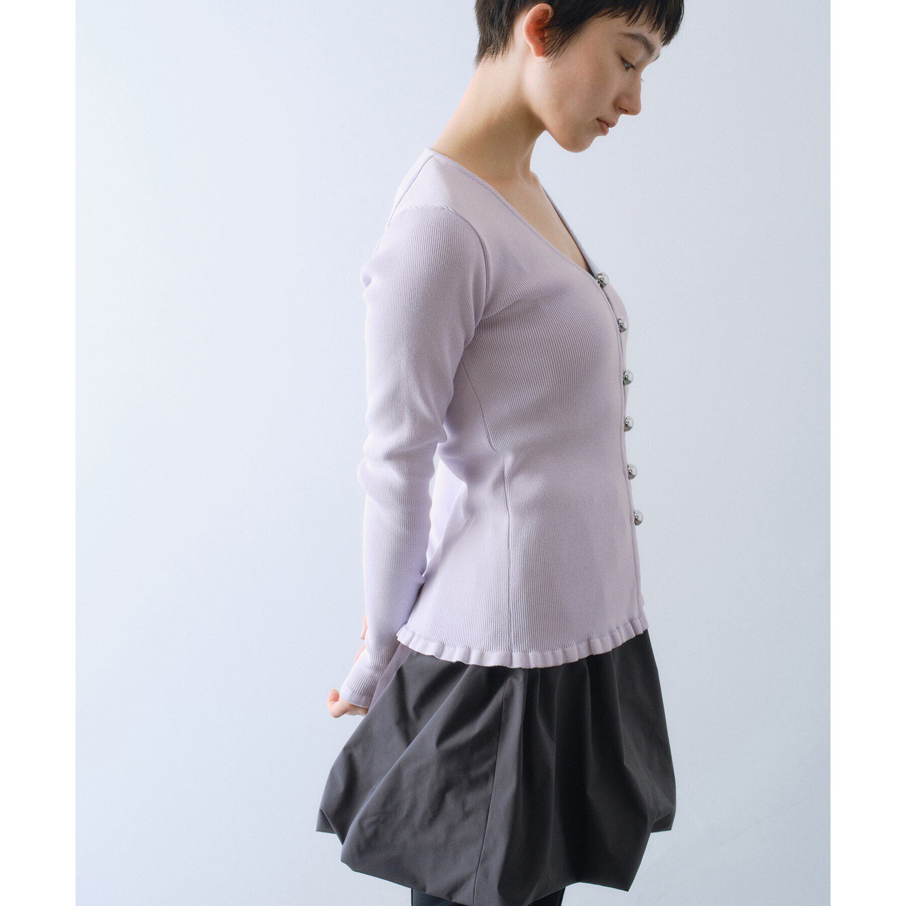 CODE A「metal buttons knit cardigan」|カーディガン|