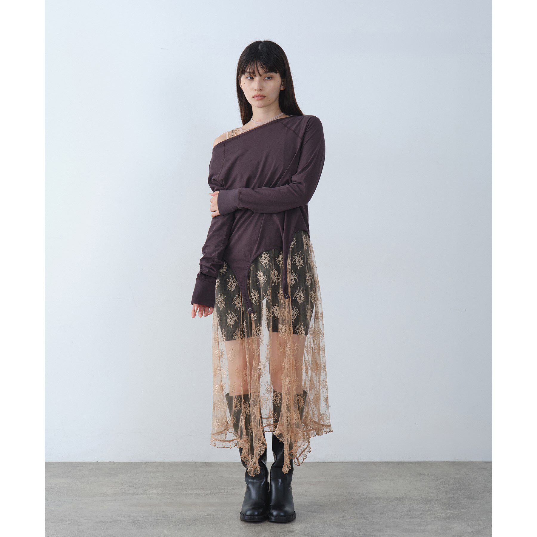 CODE A「sensual lace flow dress」|ワンピース|