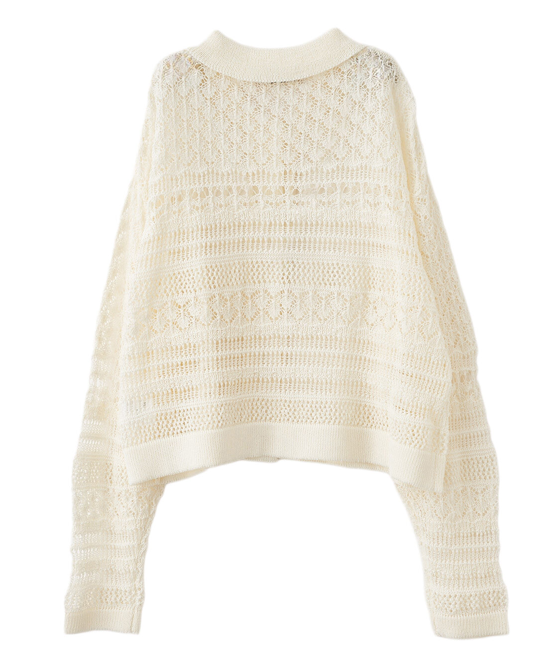 COCO DEAL「レース編みニットシャツ」|シャツ・ブラウス|