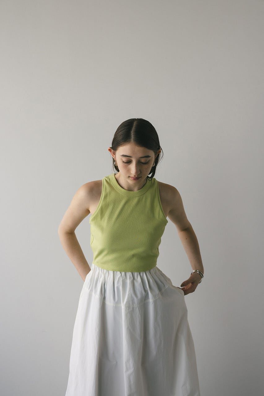 STYLEMIXER「ヘムラウンドタンクトップ」|タンクトップ|LIME