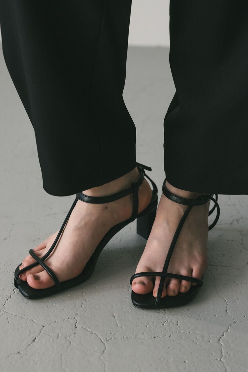 STYLEMIXER「ナローストラップサンダル」|パンプス|BLK