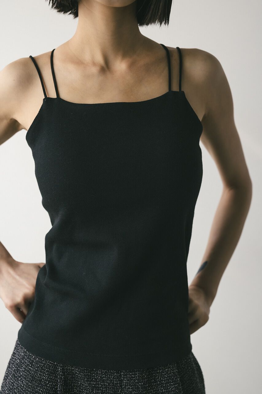 STYLEMIXER「カップ付きデザインキャミソール」|キャミソール|BLK