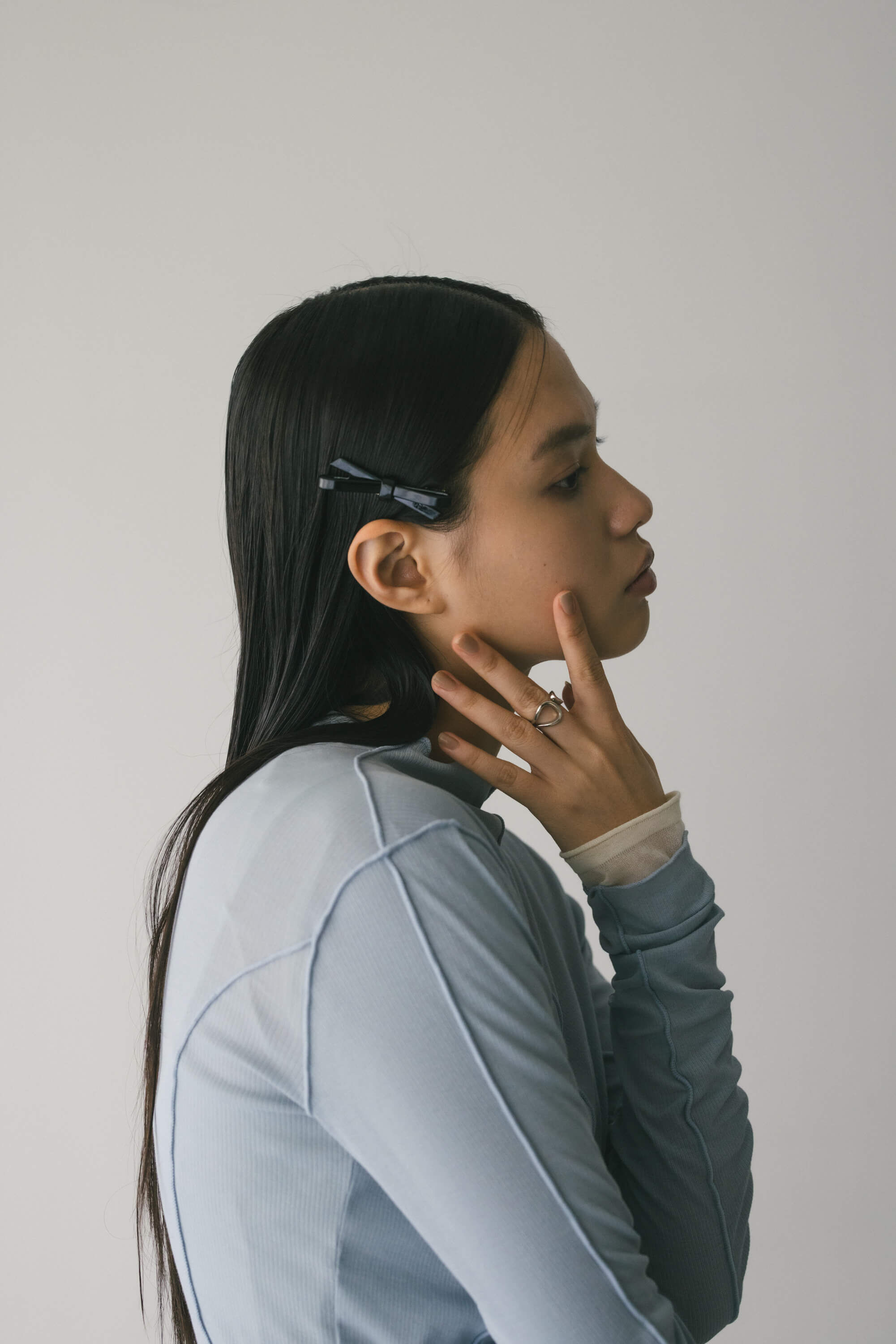 STYLEMIXER「リボンミニヘアクリップ」|その他|BLK