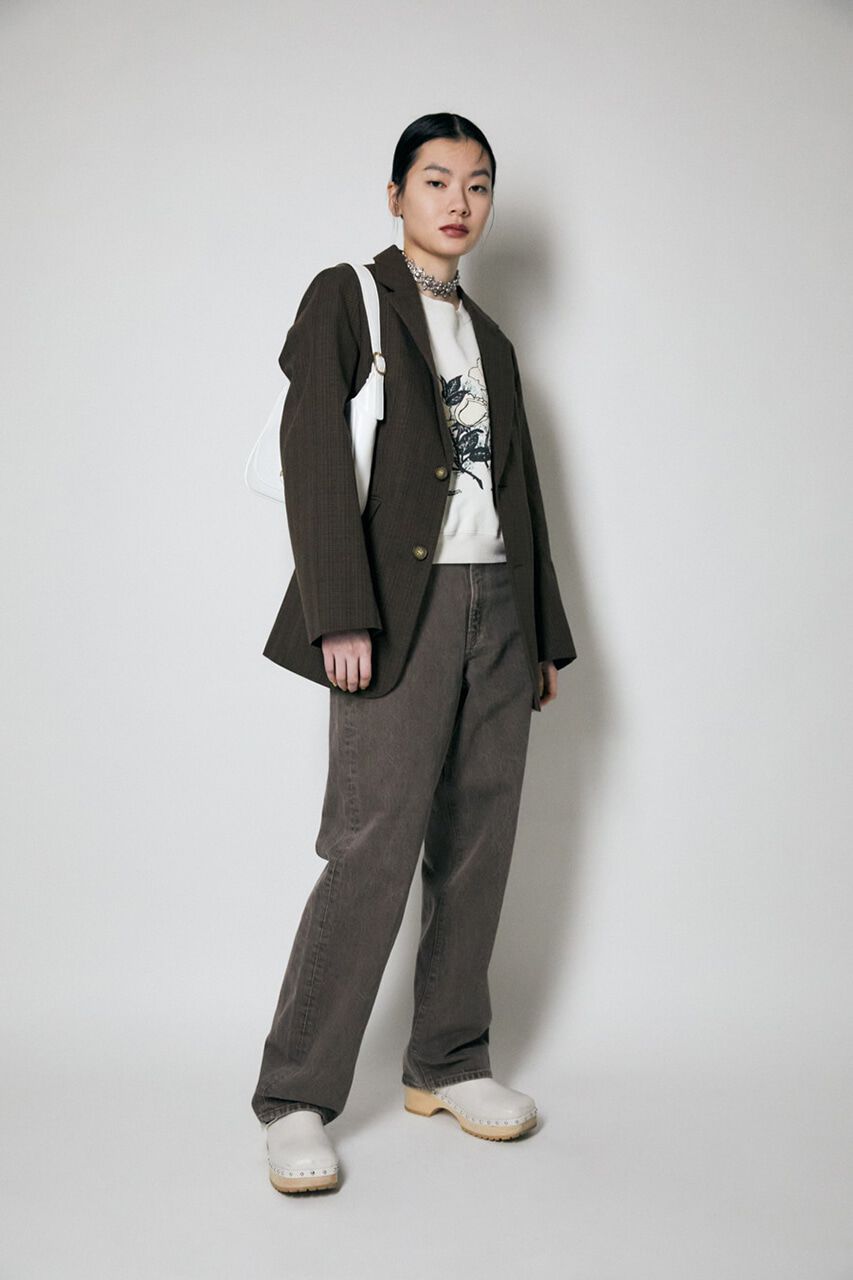 MOUSSY「HW COLOR LOOSE STRAIGHT」|デニム|