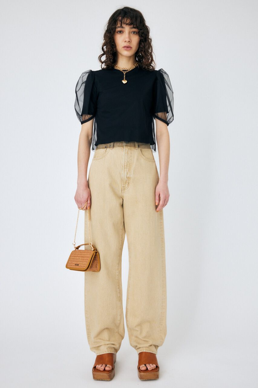 MOUSSY「HW COLOR LOOSE STRAIGHT」|デニム|