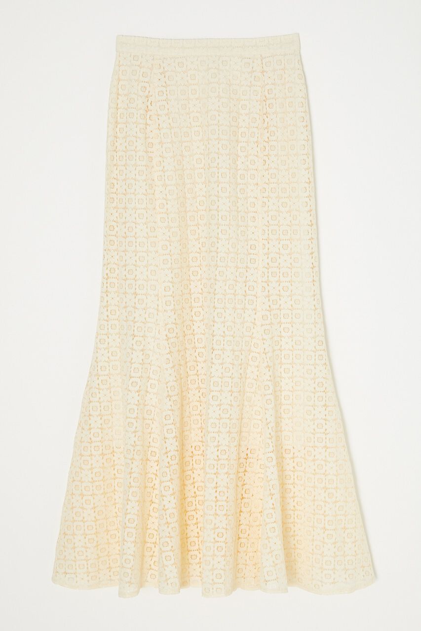 MOUSSY「LACE MERMAID ロングスカート」|スカート|O/WHT1